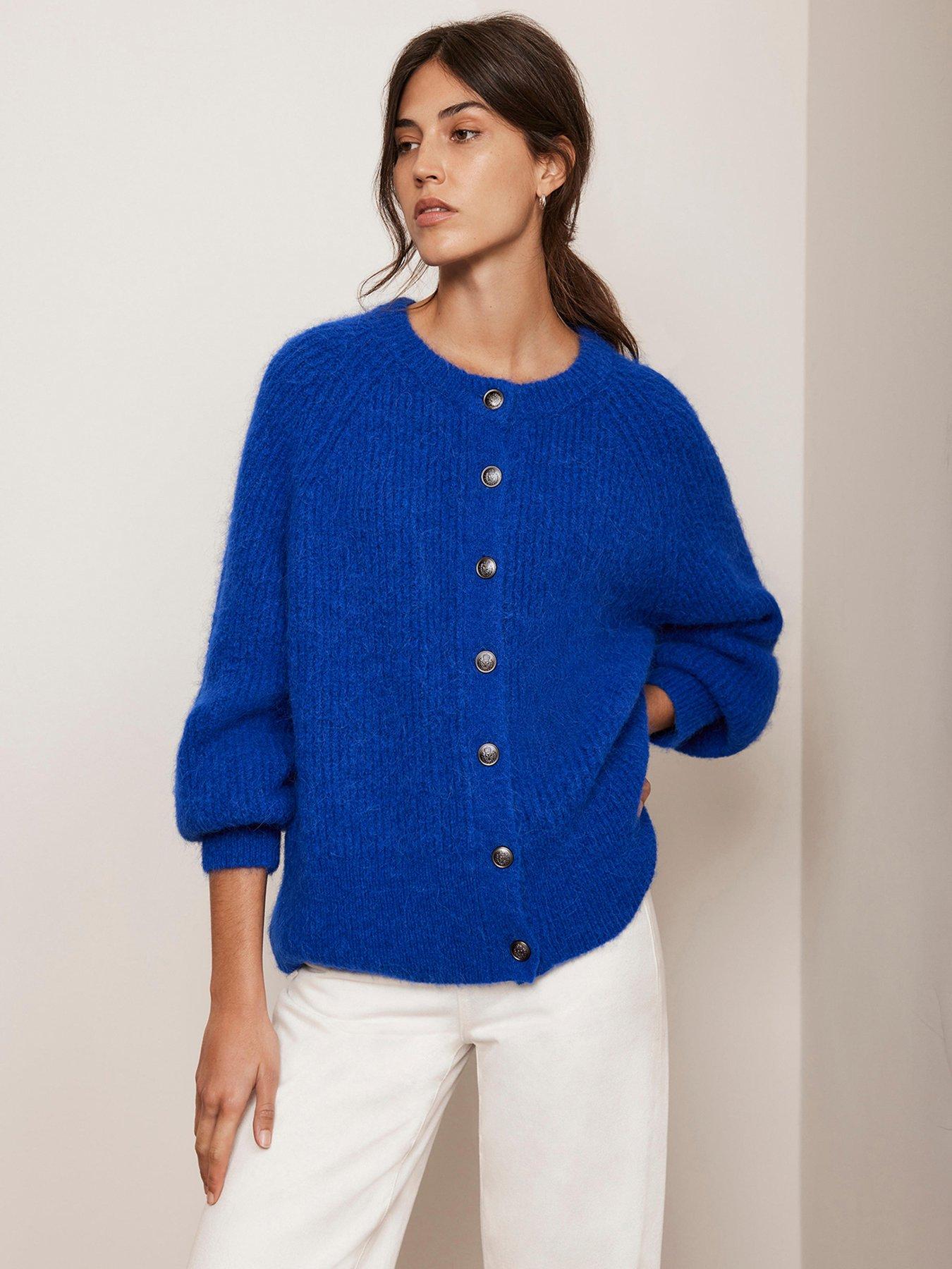 Mint Velvet Blue Crew Neck Cardigan Very