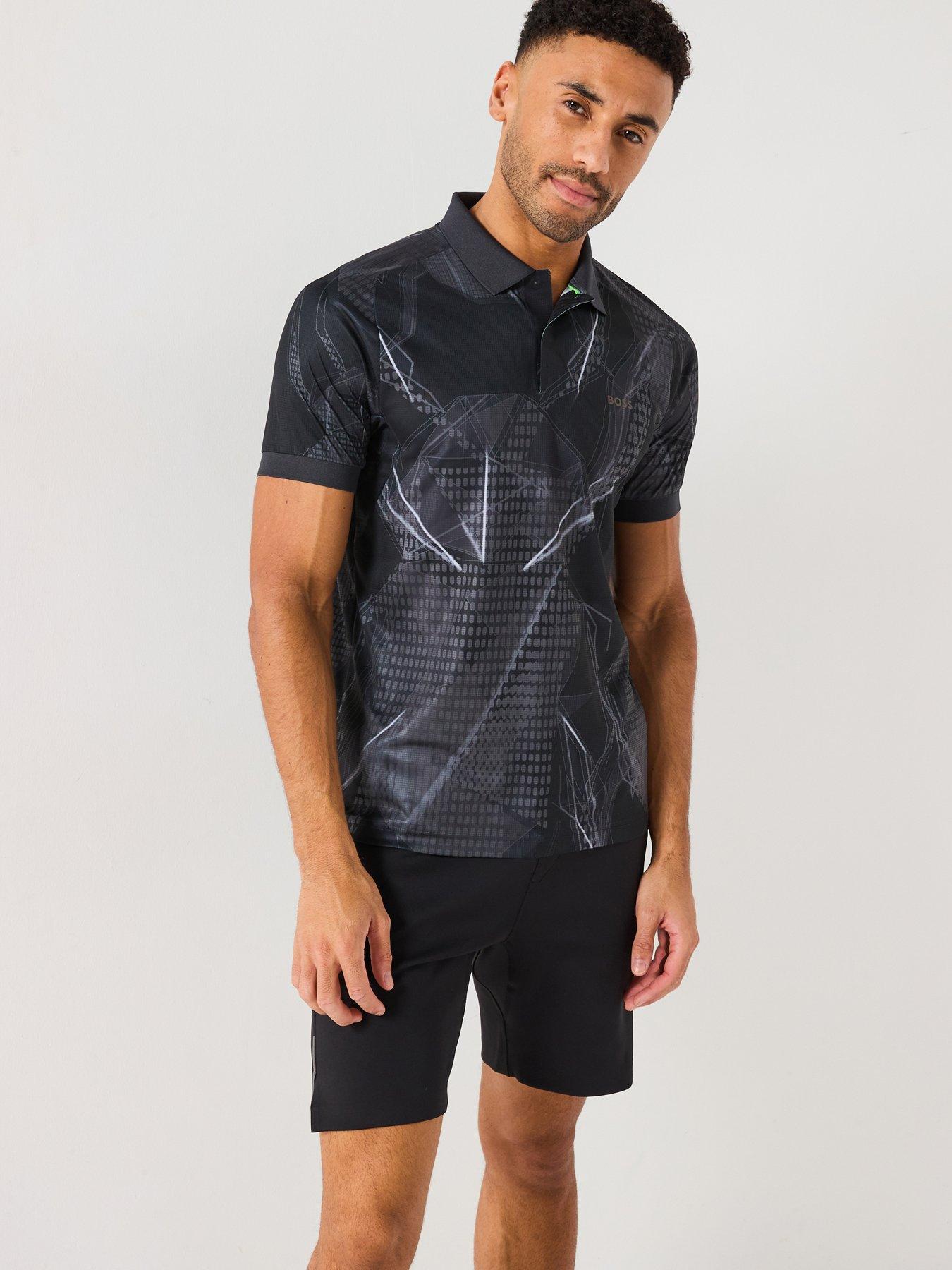 undefined Paddy Desert Active Polo Shirt- Black