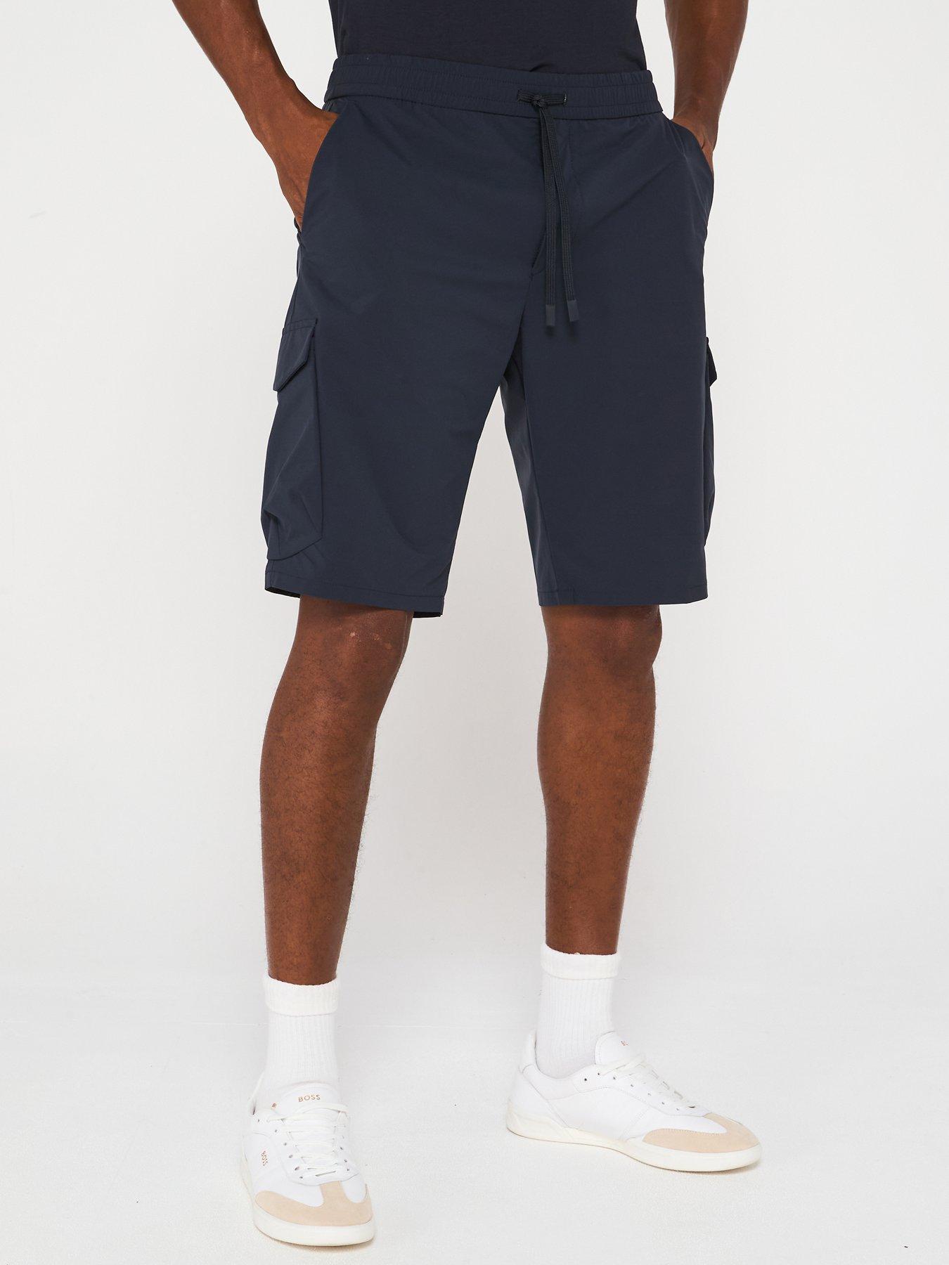 Image of BOSS S-Urbanex Cargo Shorts - Dark Blue