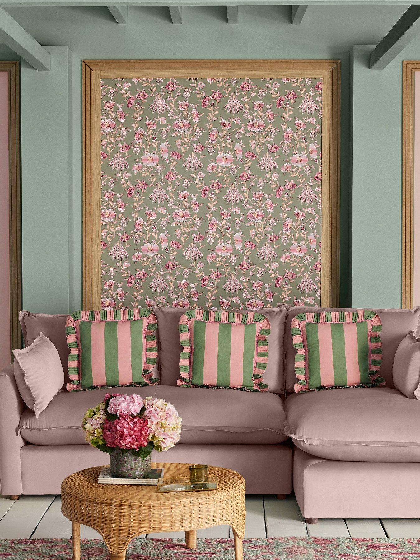 Product photograph of Cath Kidston Friendship Garden Sage Wallpaper from very.co.uk