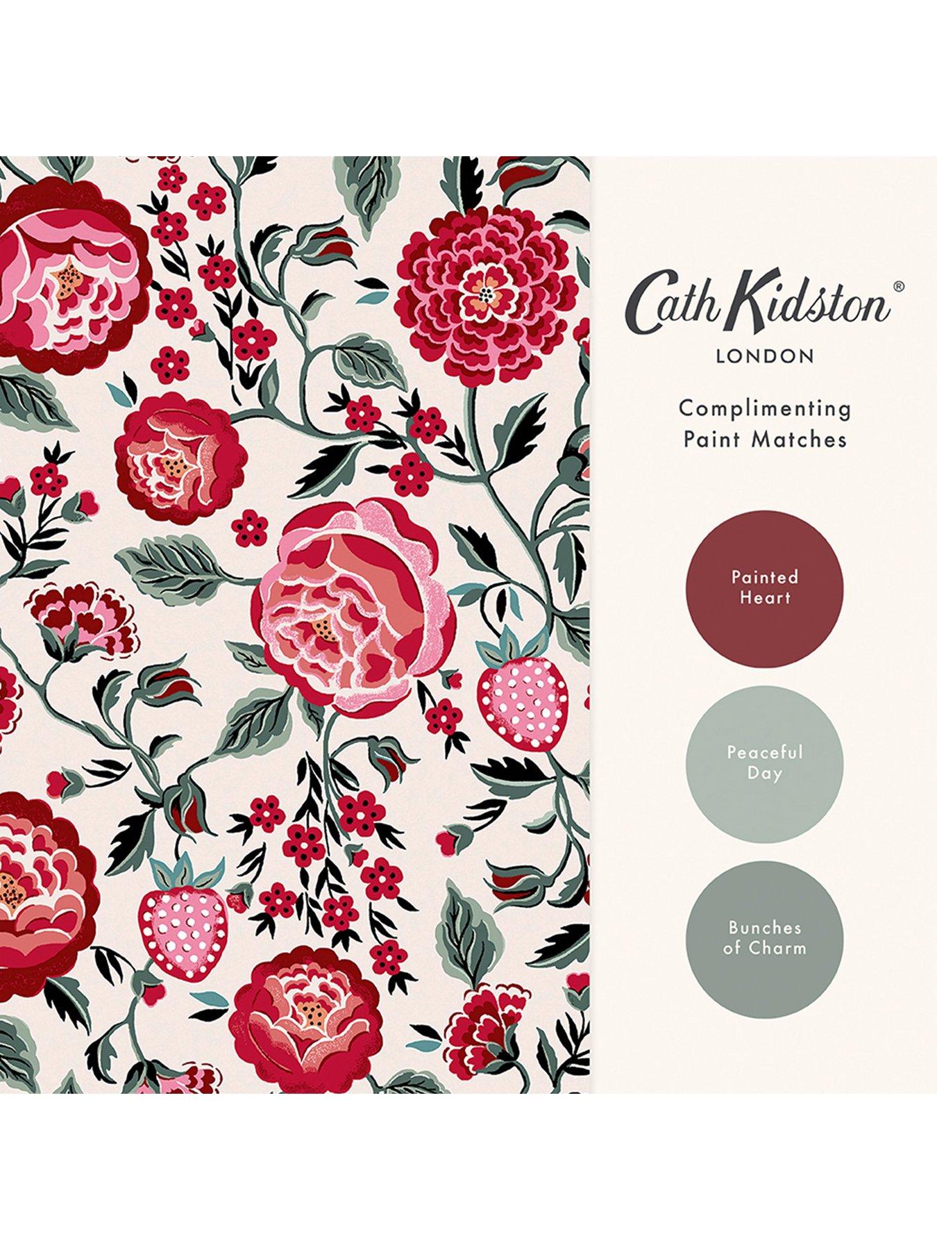 Image 4 of 4 of Cath Kidston Strawberry Garden Rose Wallpaper