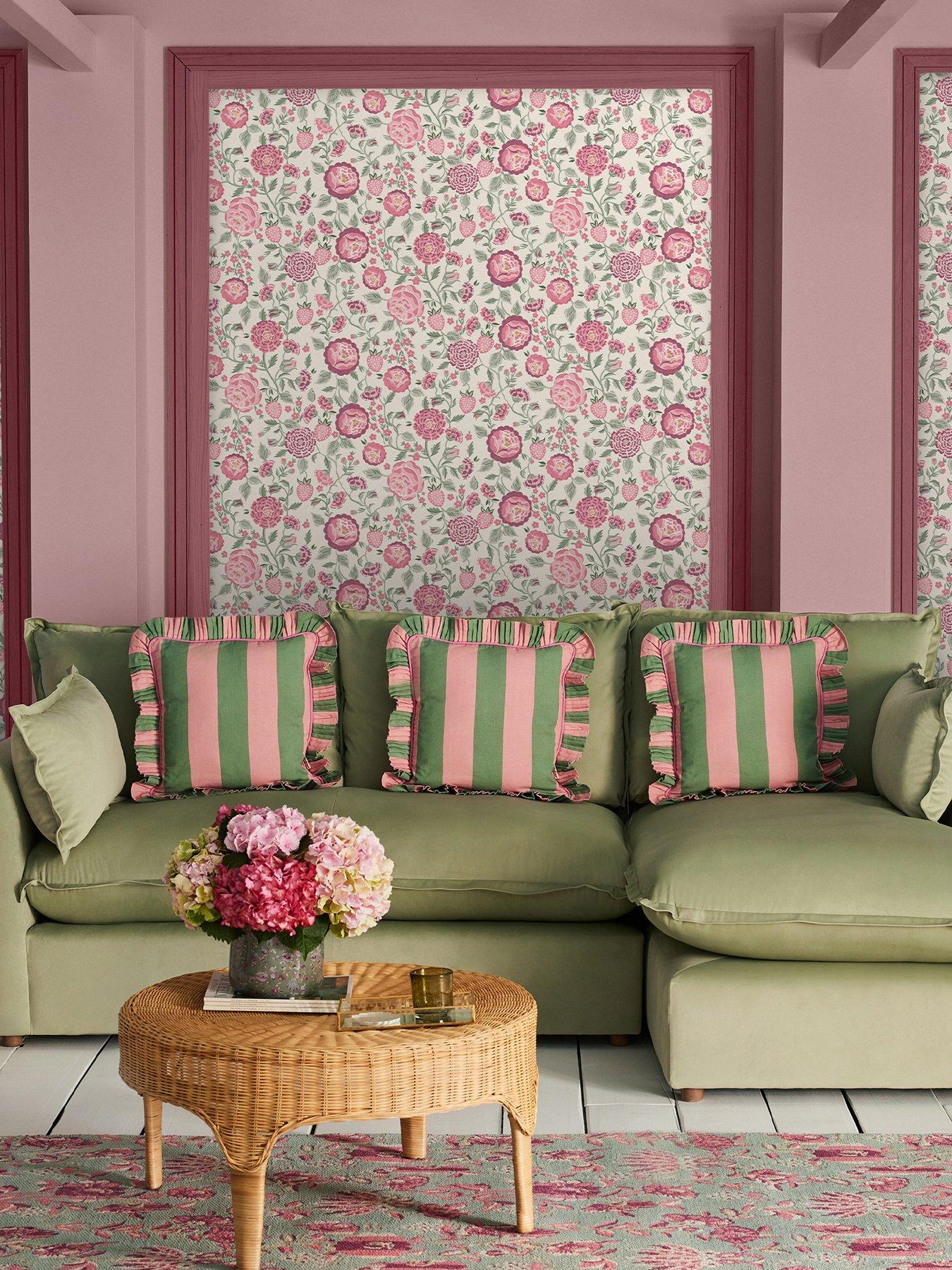 Product photograph of Cath Kidston Strawberry Garden Spring Wallpaper from very.co.uk