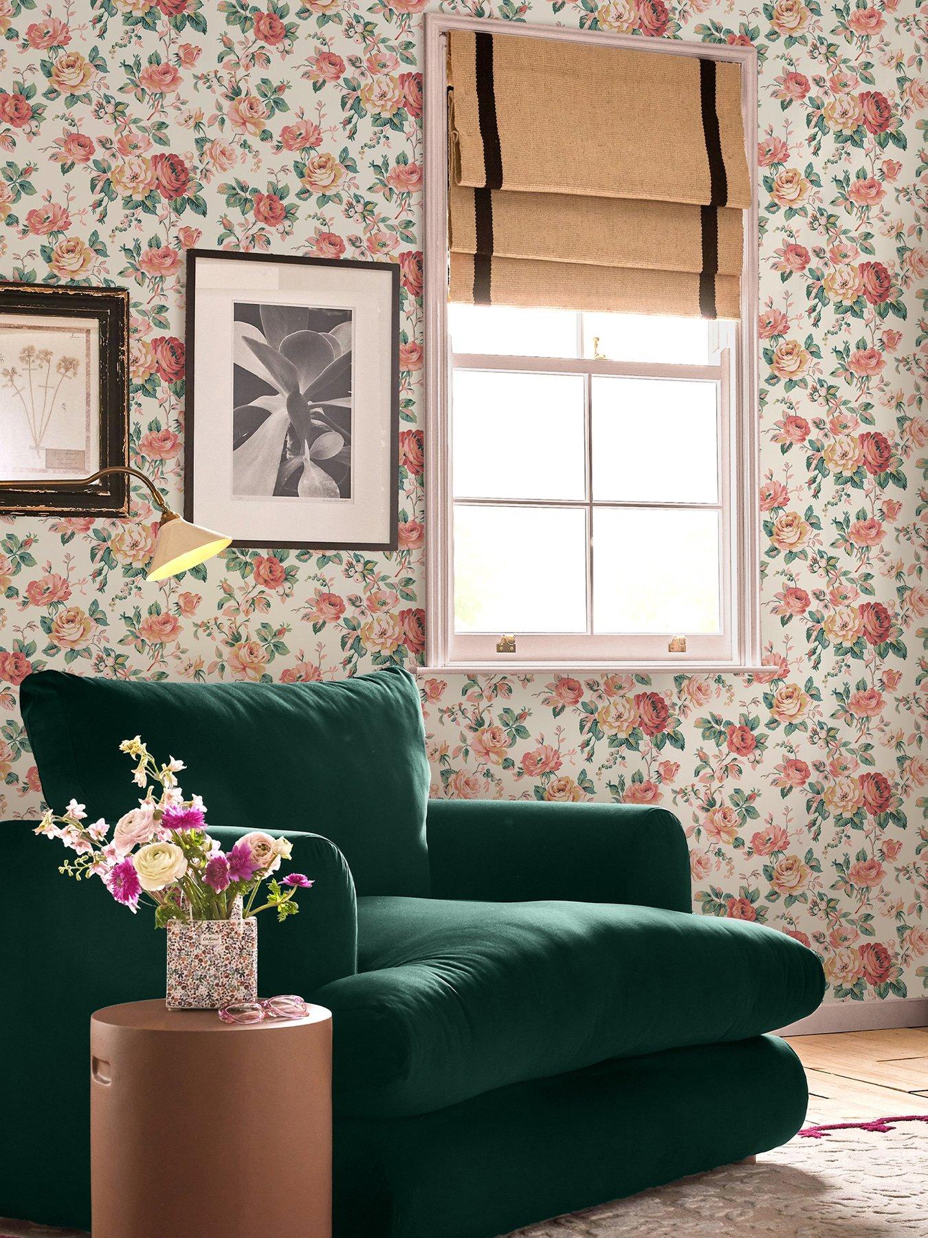 Product photograph of Cath Kidston Garden Rose Autumn Wallpaper from very.co.uk