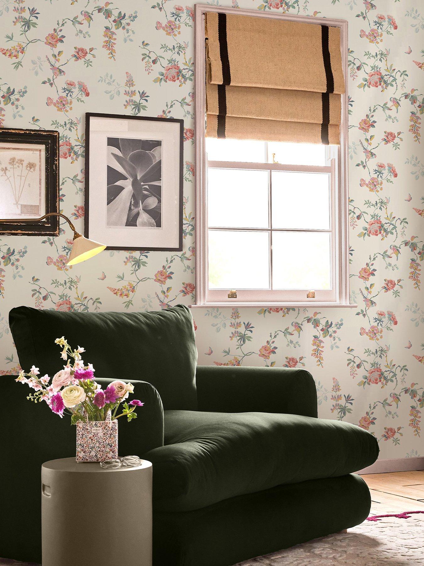 Product photograph of Cath Kidston Birds Roses Spring Wallpaper from very.co.uk