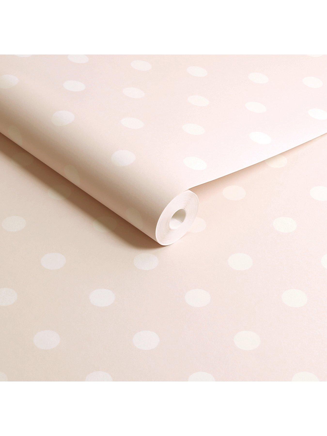 Image 3 of 4 of Cath Kidston Button Spot Pink Wallpaper