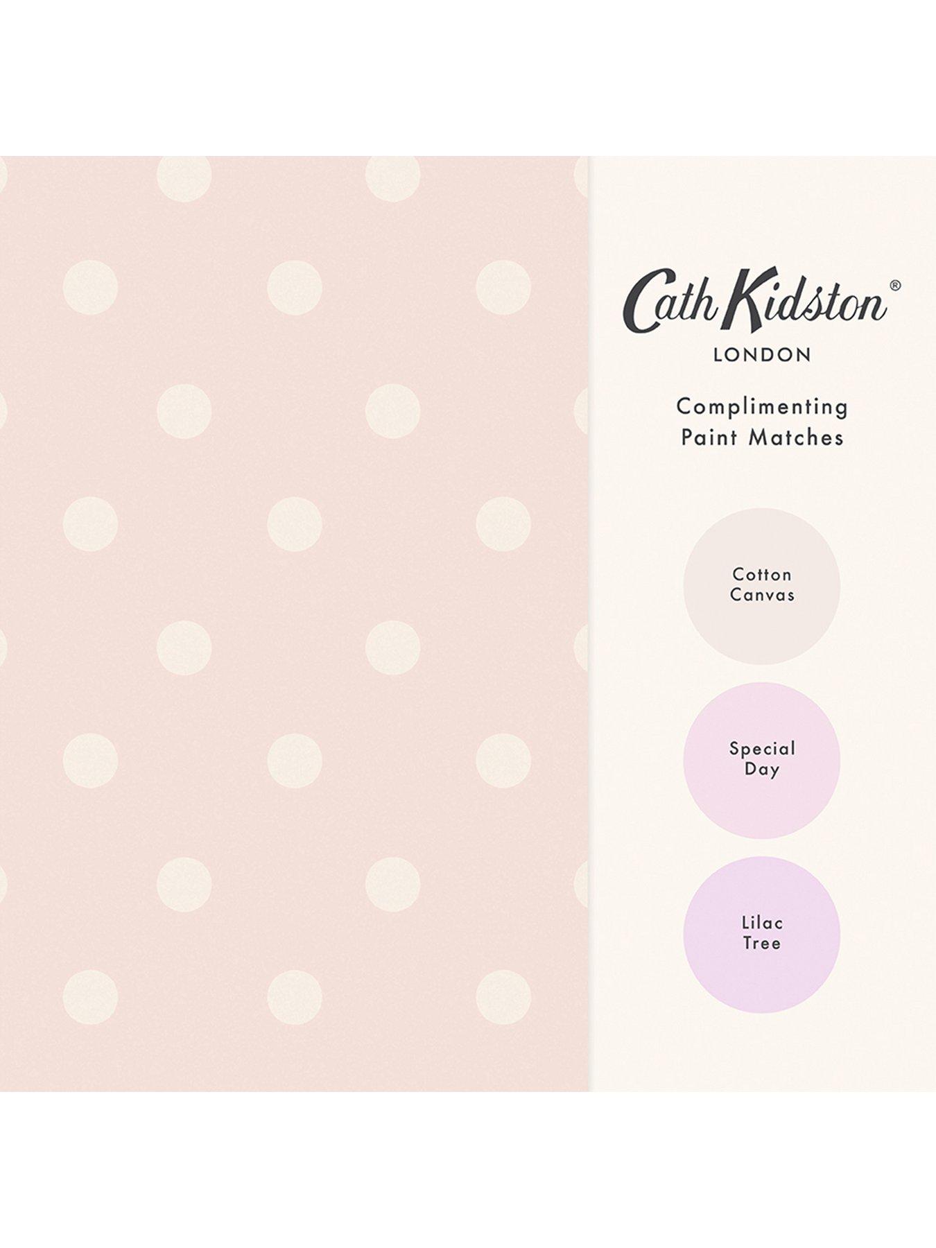 Image 4 of 4 of Cath Kidston Button Spot Pink Wallpaper