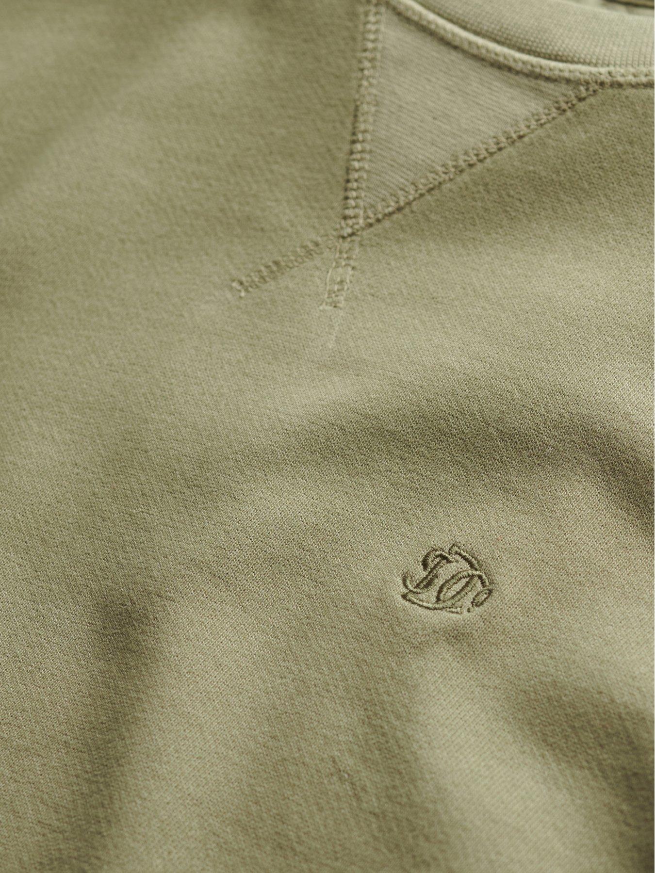 Image 5 of 6 of Superdry Classic Essential Crew Sweat Top- Light Khaki