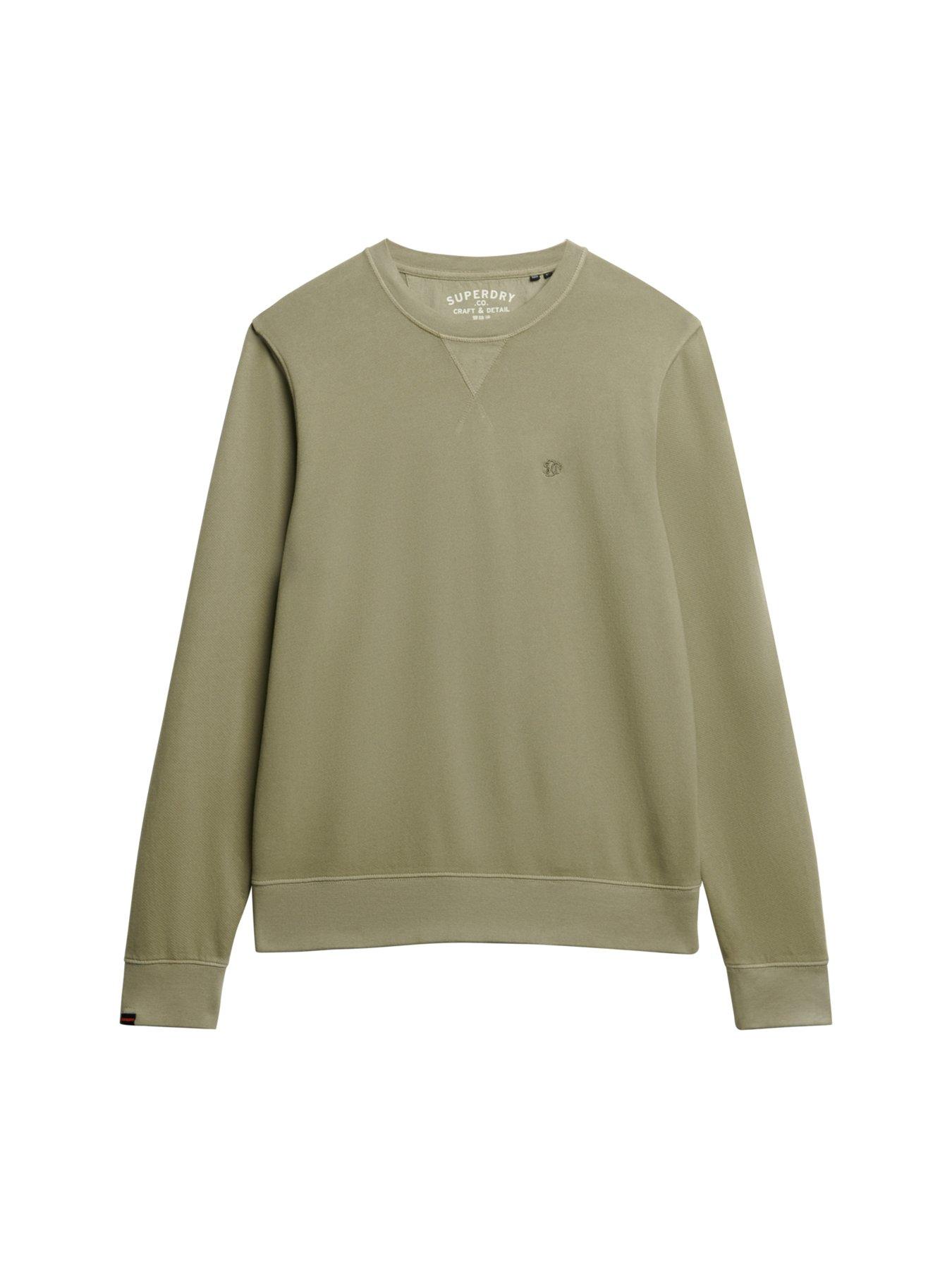 Image 6 of 6 of Superdry Classic Essential Crew Sweat Top- Light Khaki
