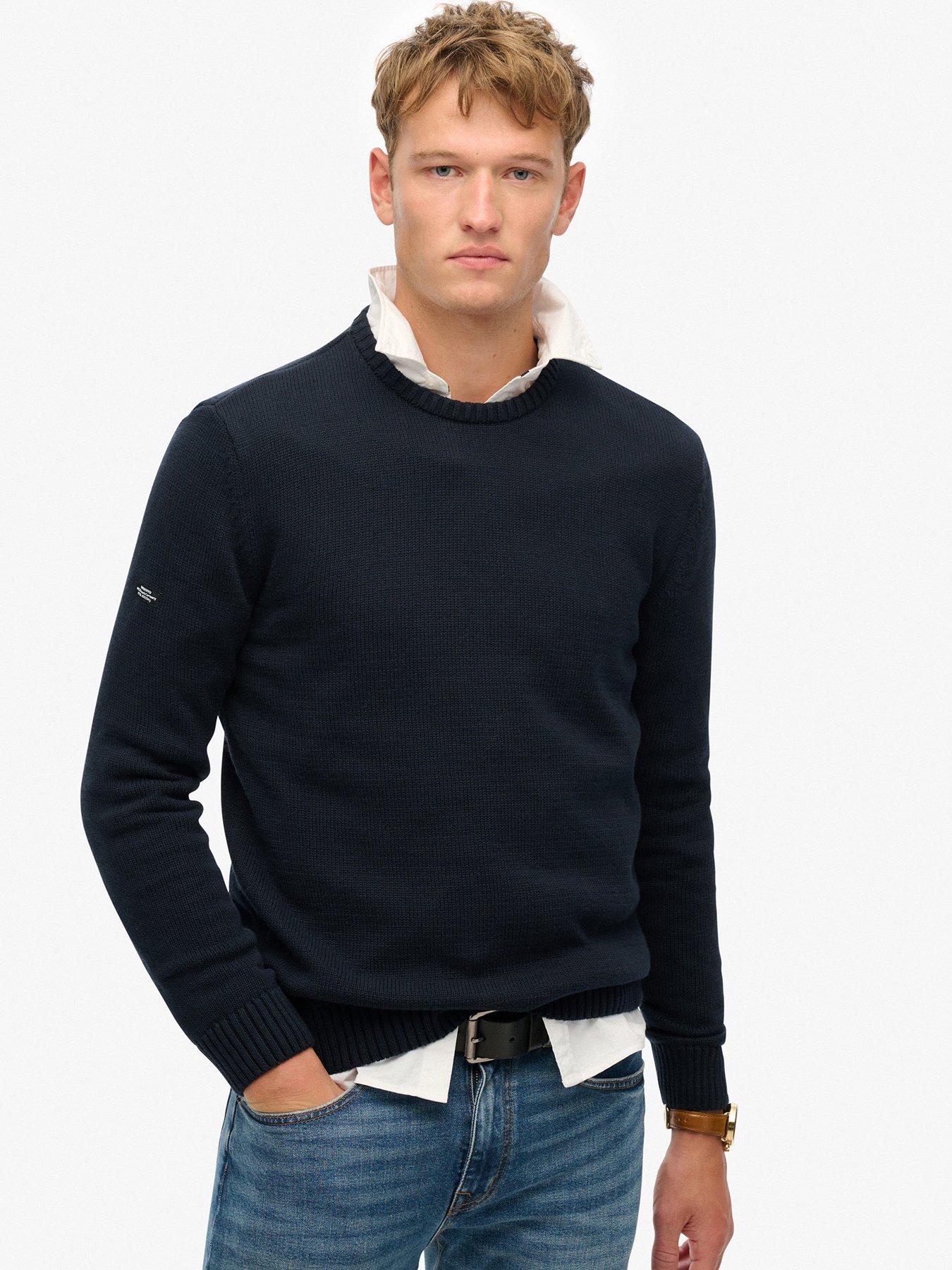 undefined Classic Crew Knitted Jumper-Navy