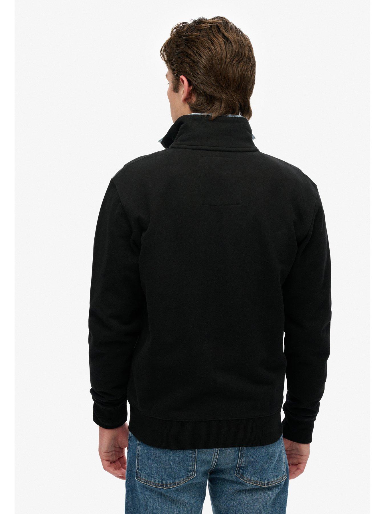 Image 2 of 4 of Superdry Essential Logo Zip Track Top-Black