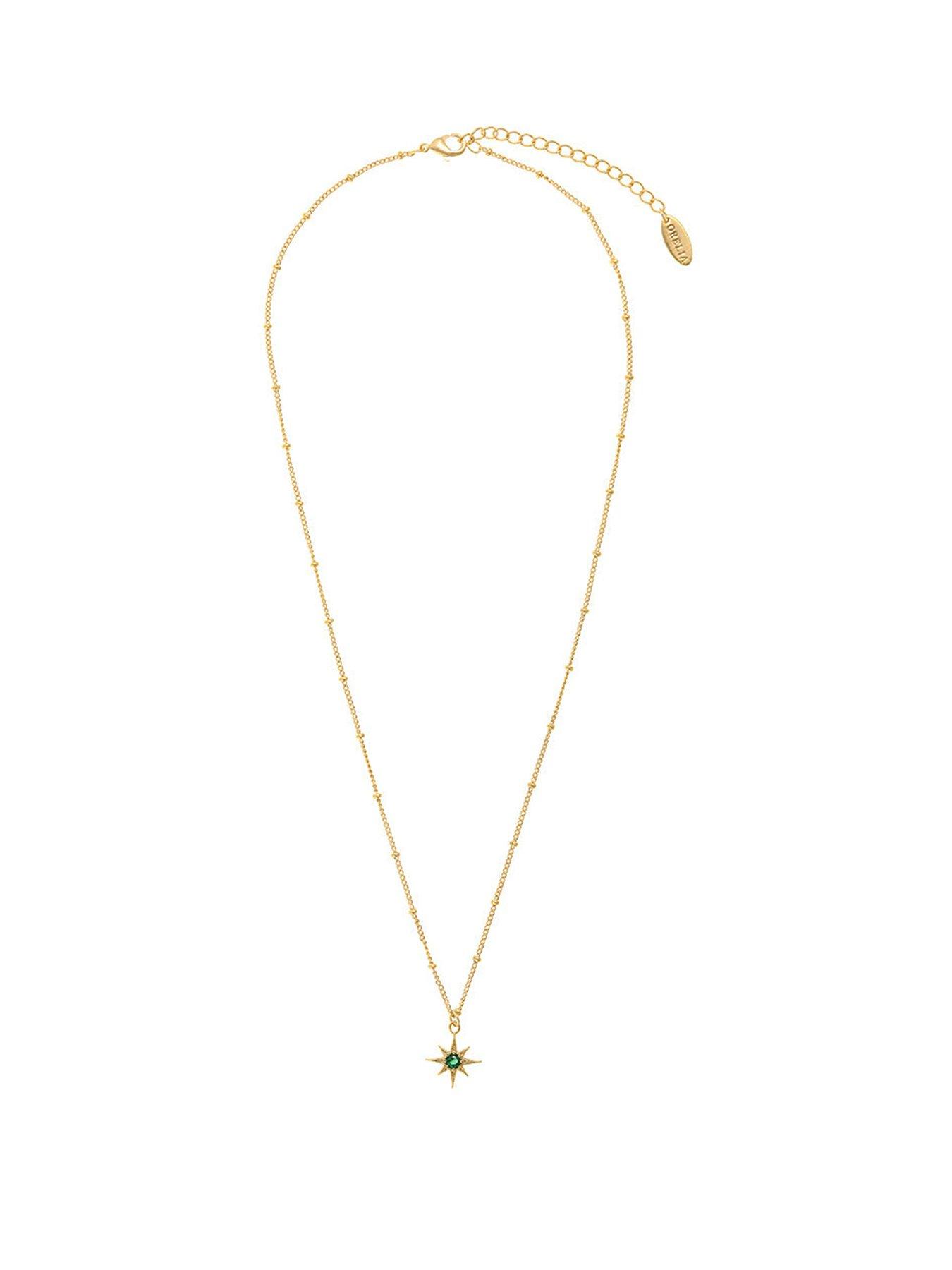 undefined Emerald Star Charm Necklace