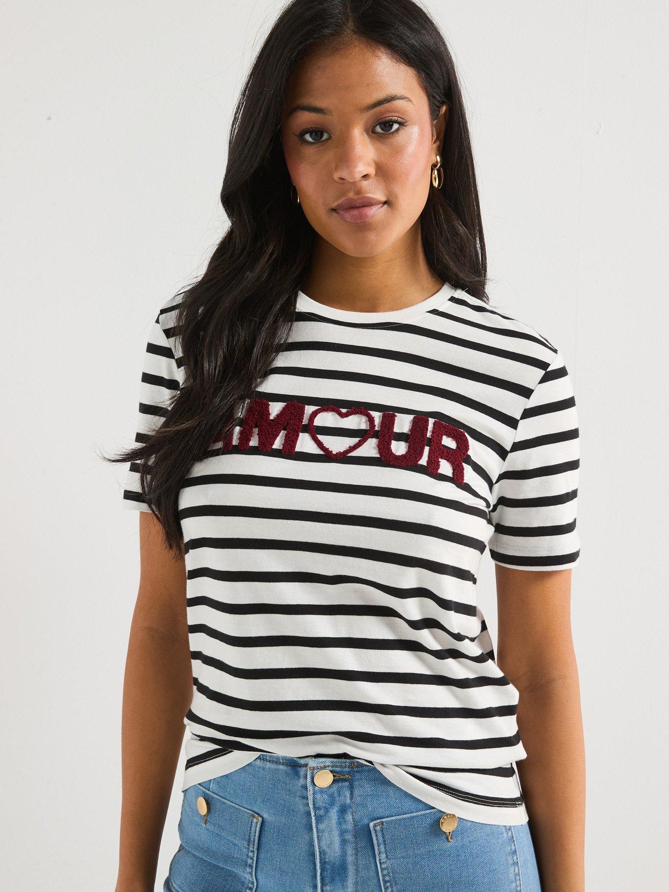undefined Amour Stripe T-Shirt - Multi