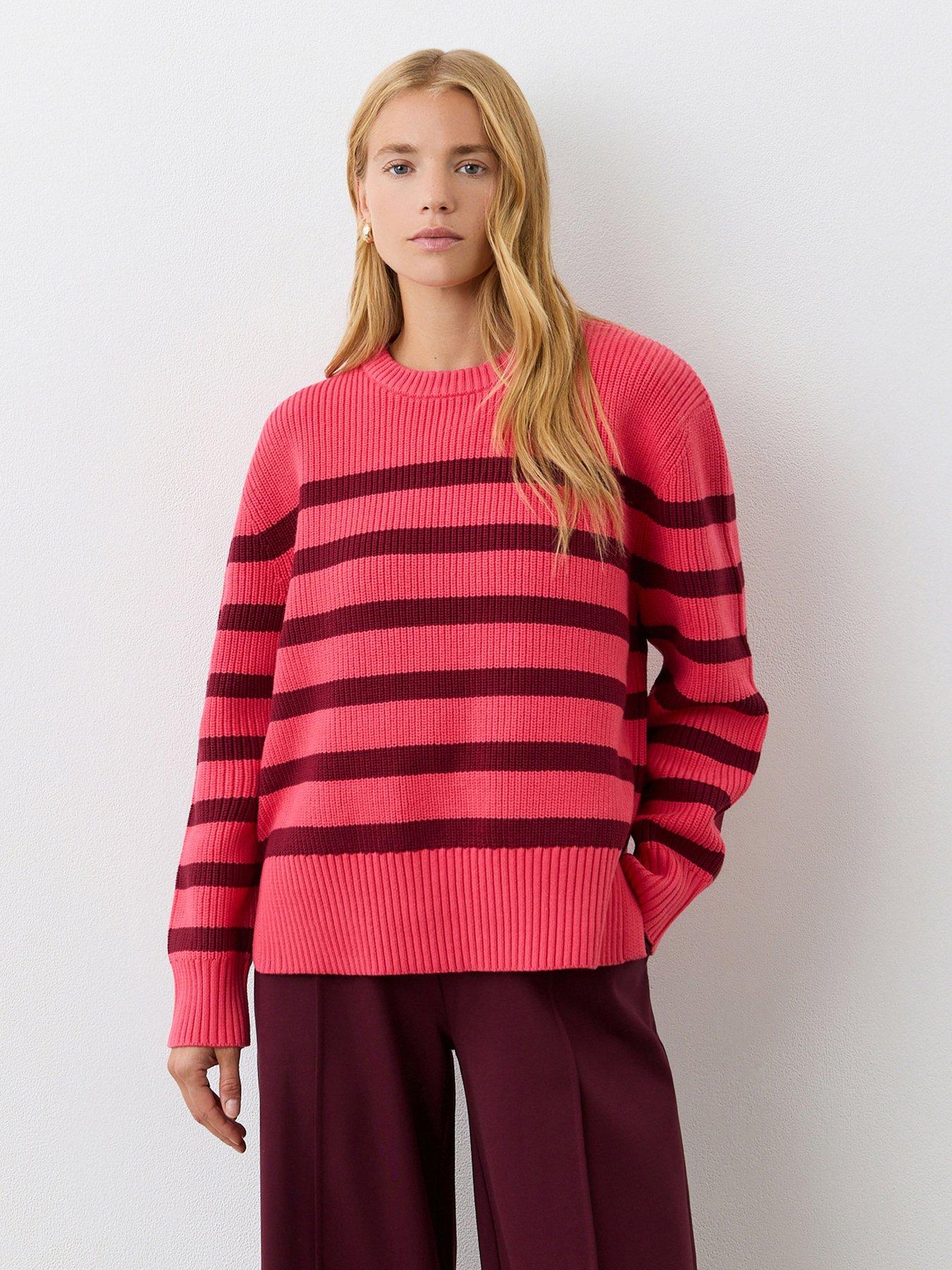 undefined Serena Stripe Sweater - Pink
