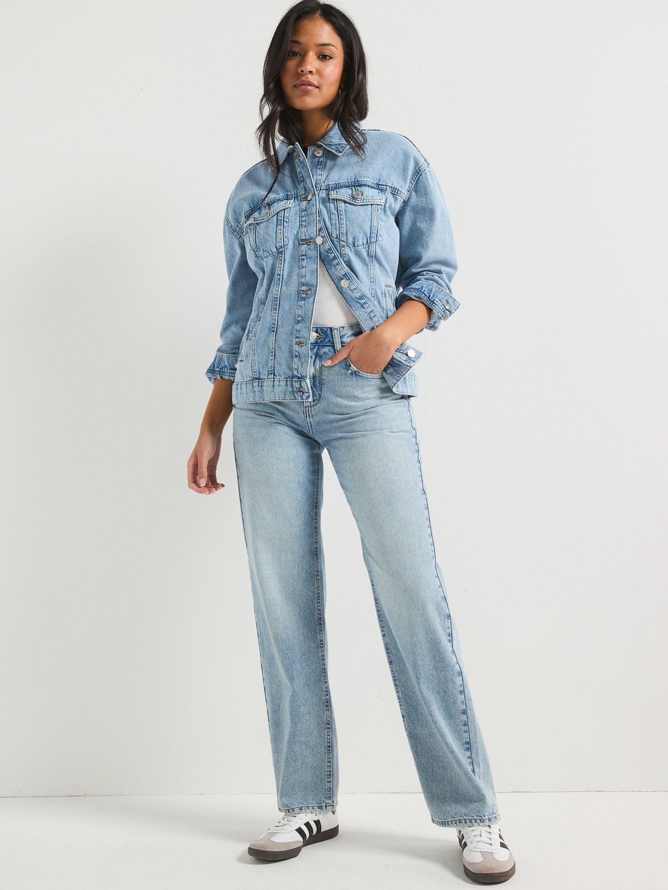 Only Oversized Denim Jacket - Light Blue | Very