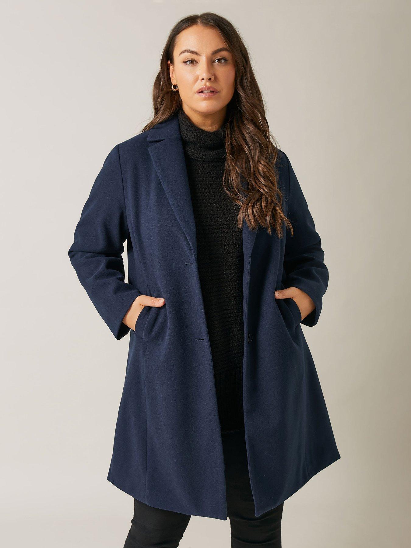 Evans City Coat, Blue, Size 18, Women