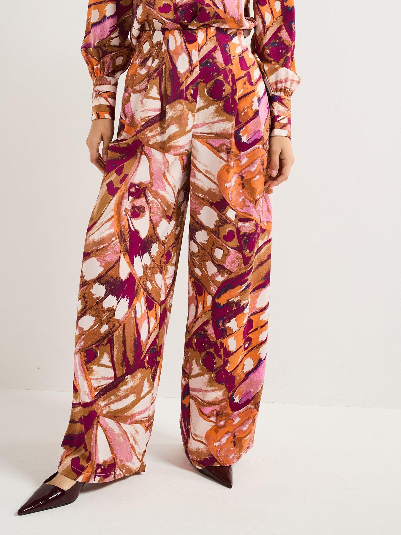 Vero Moda Linea Mid Waist Wide Leg Woven Pants