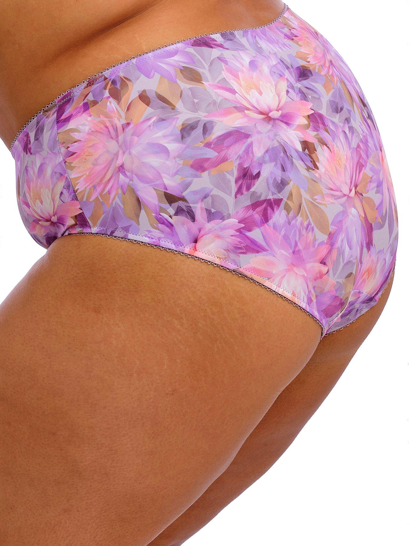 undefined Kayla Print Full Brief - Purple