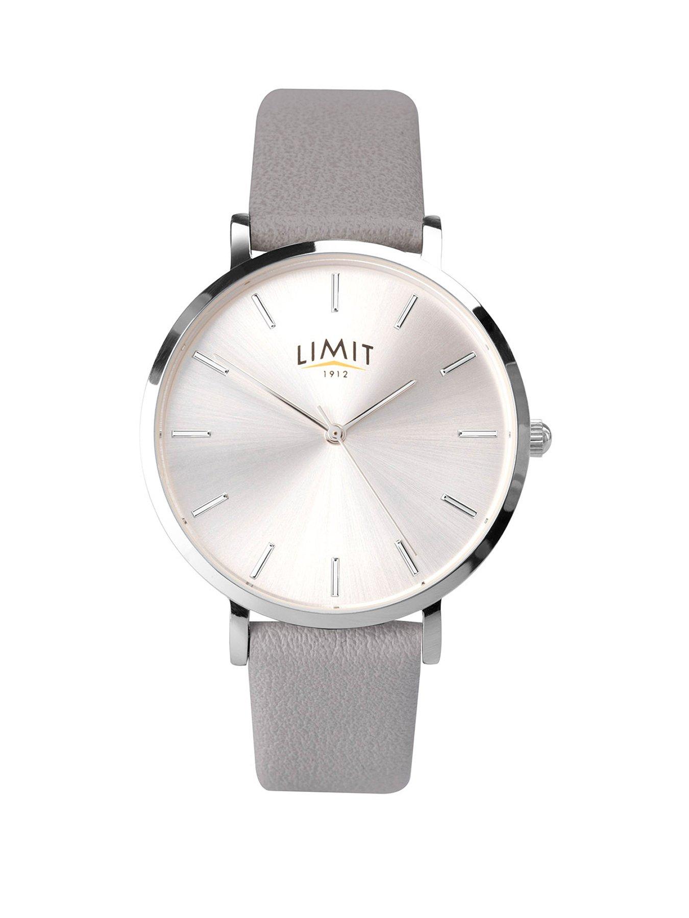 Product photograph of Limit Limit Womens Secret Garden Grey Polyurethane Strap With Silver White Dial Analogue Watch from very.co.uk