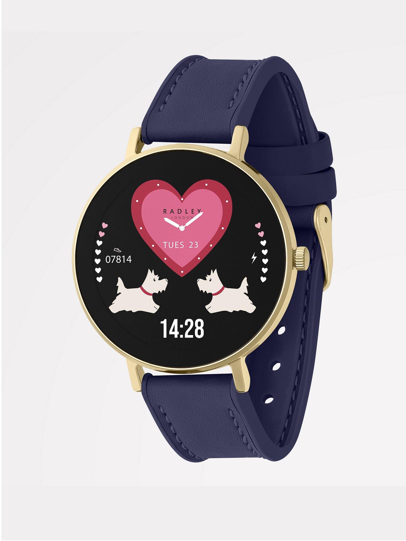 undefined Series 28 Amoled Leather Strap Watch - Ink