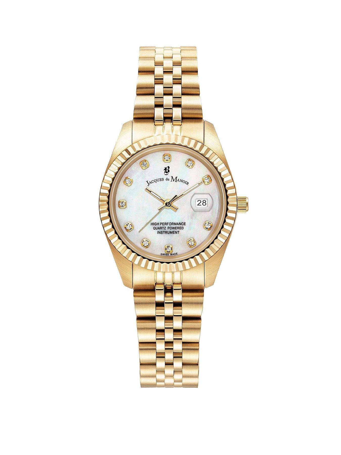 undefined Swiss-made Ladies Inspiration Gold Plated Bracelet Watch