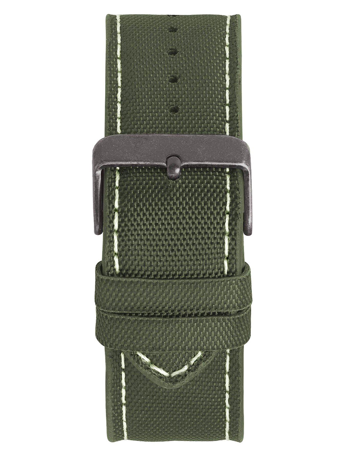 Image 4 of 4 of Limit Mens Pilot Khaki Canvas Strap with Black Dial Analogue Watch