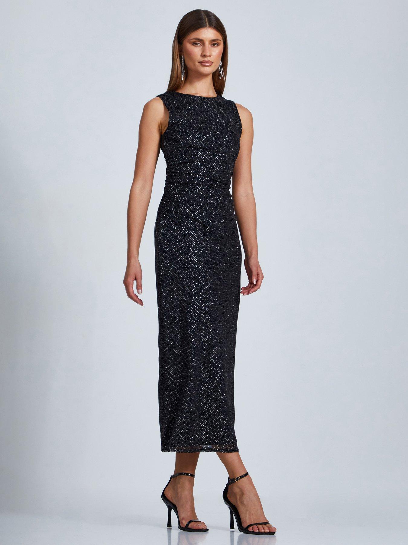quiz black and silver sequin dress Quiz Sequin Dress White Silver Sequin Dress Quiz White/silver Sequin Dress  Worn