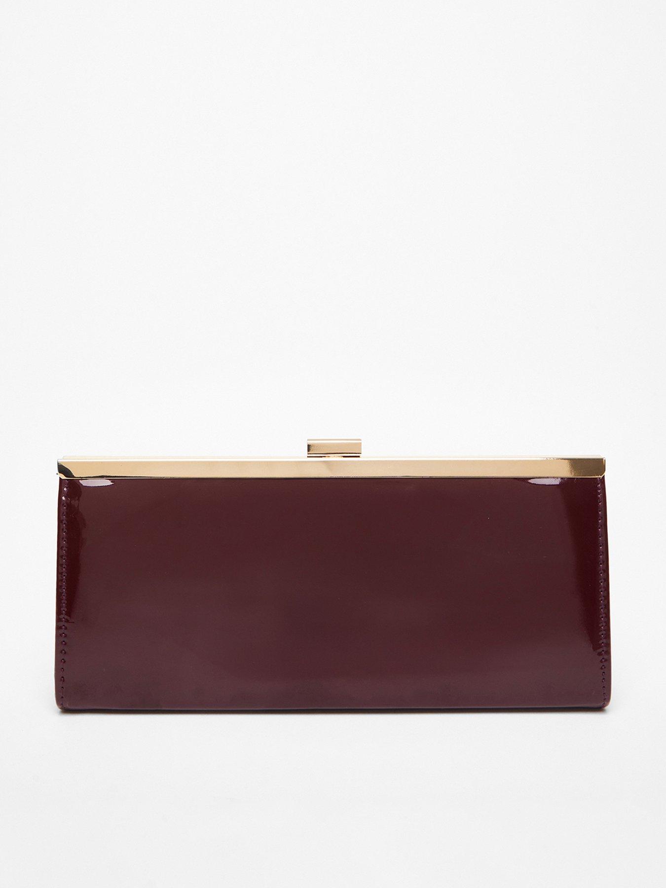 Quiz red clutch bag hot sale