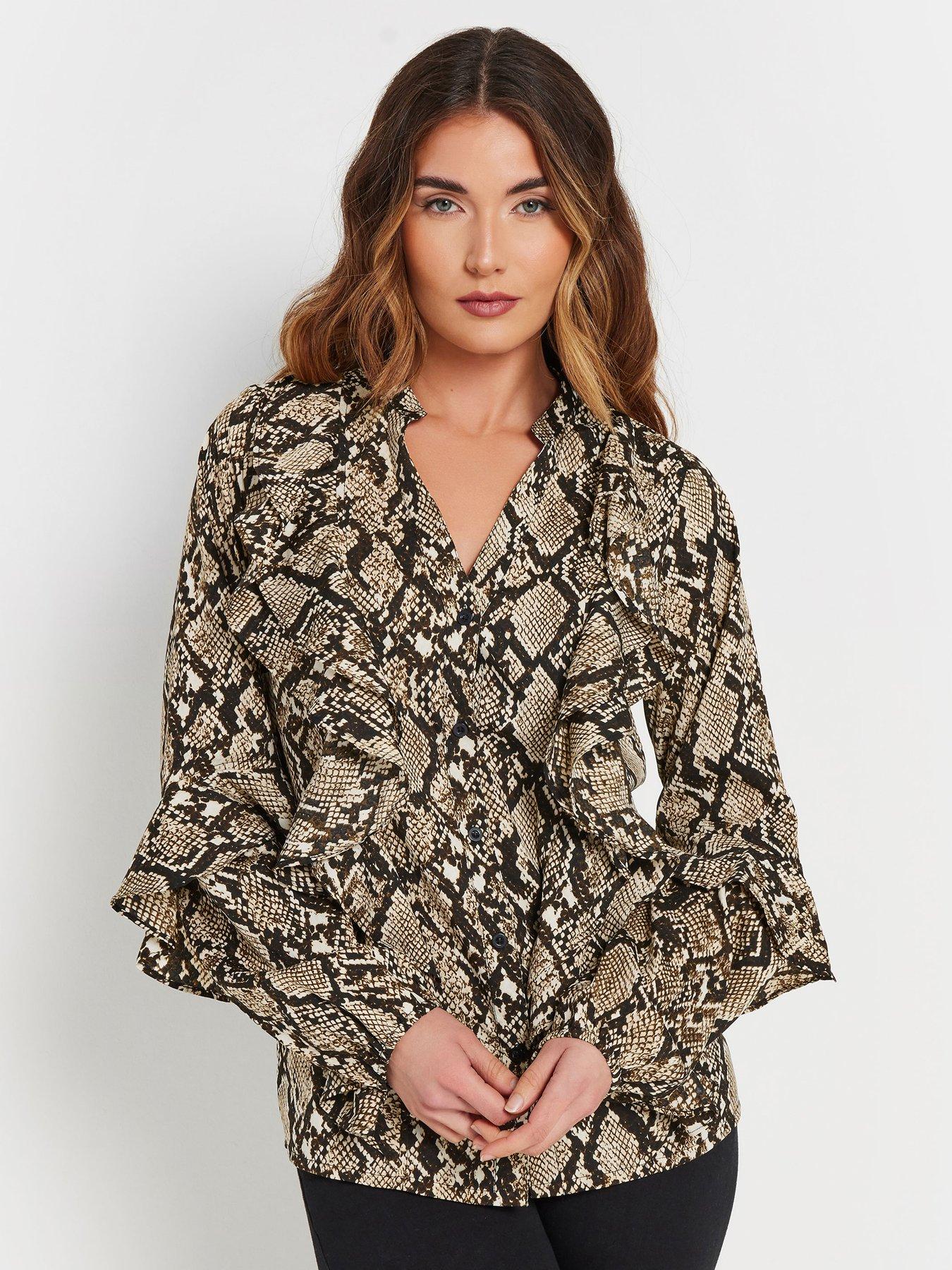 undefined Frilled Shirt - Natural