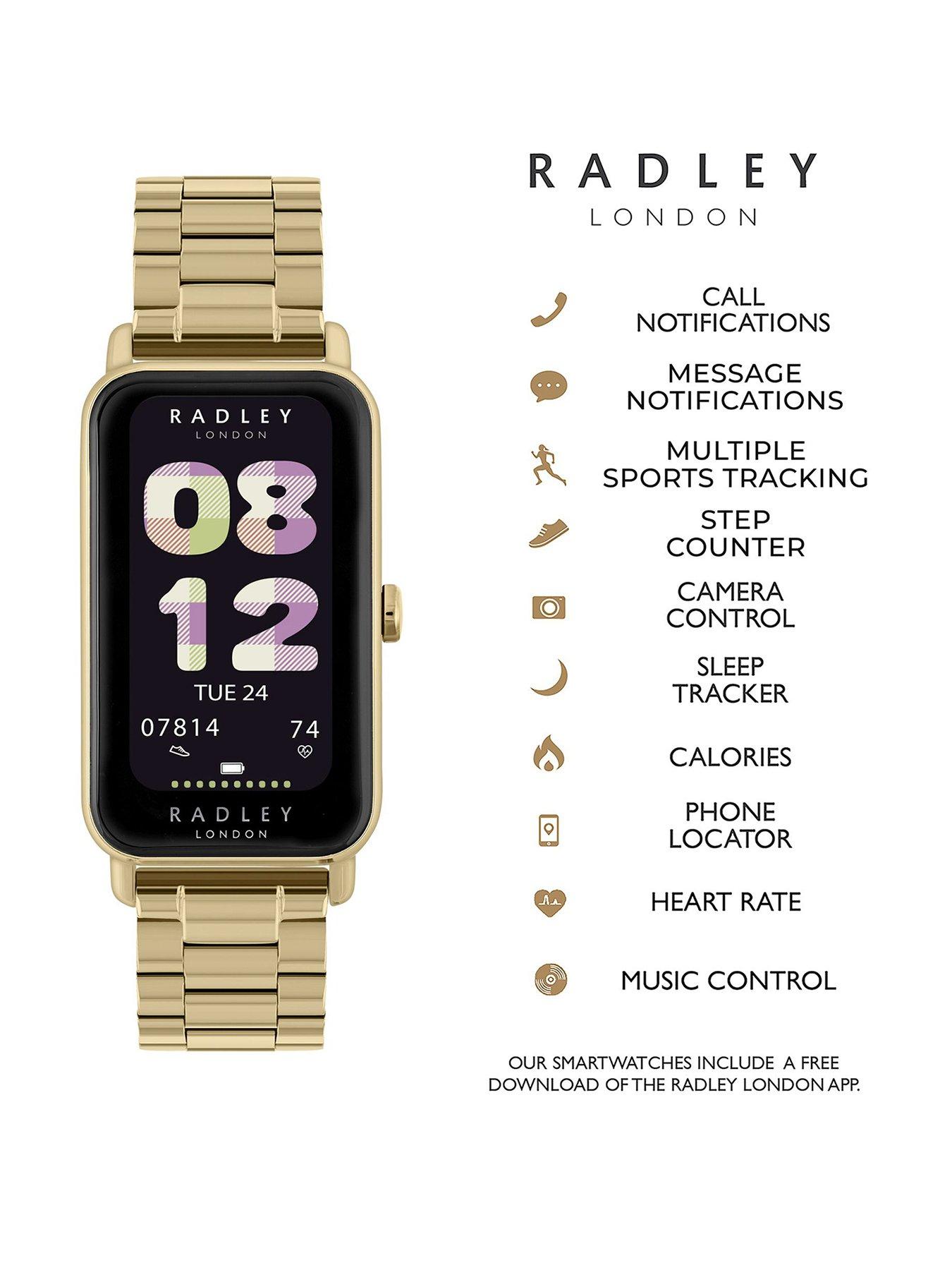 Image 2 of 6 of Radley Ladies Series 21 Stainless Steel Lozenge Pale Gold Plated Strap Smart Watch