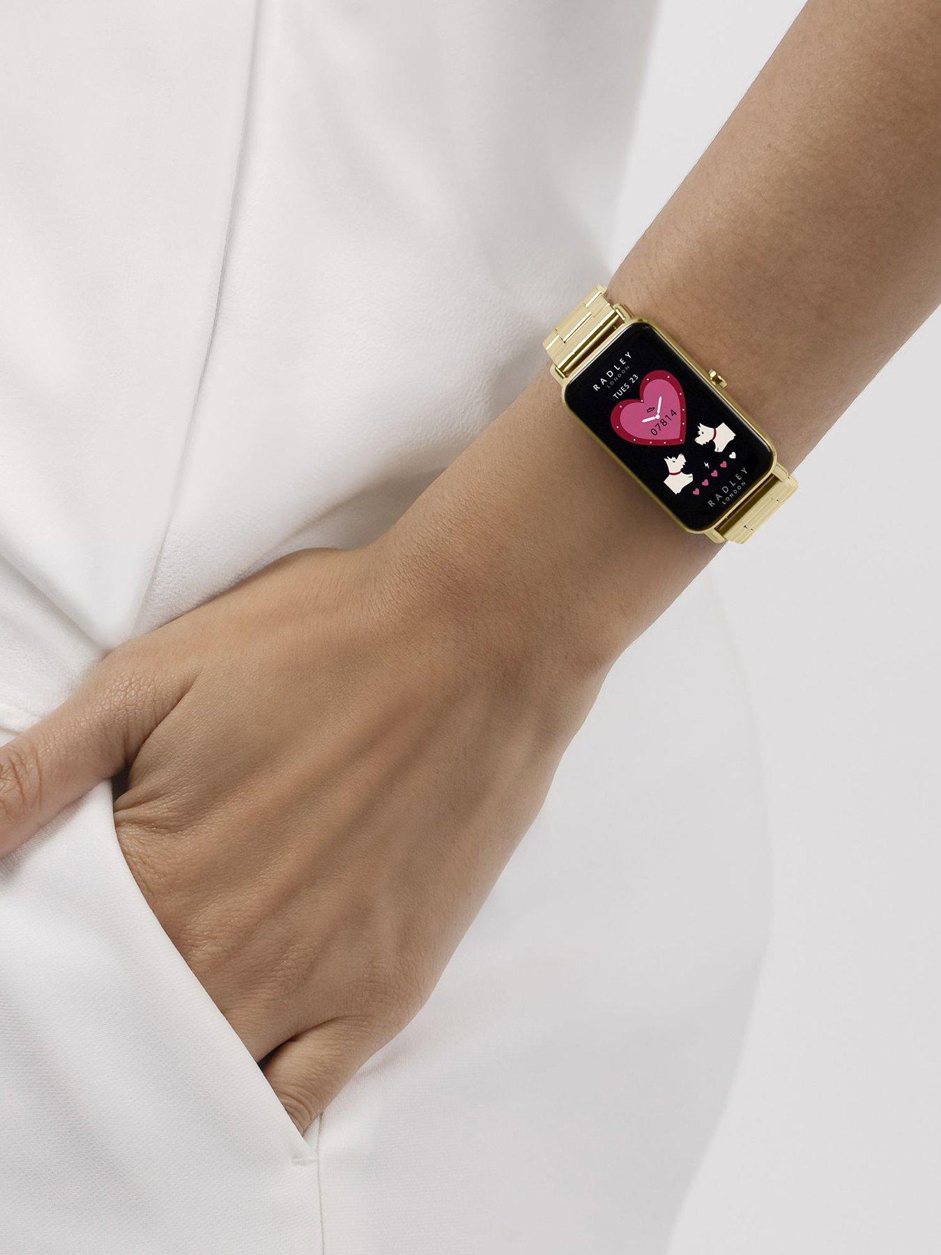 Image 3 of 6 of Radley Ladies Series 21 Stainless Steel Lozenge Pale Gold Plated Strap Smart Watch