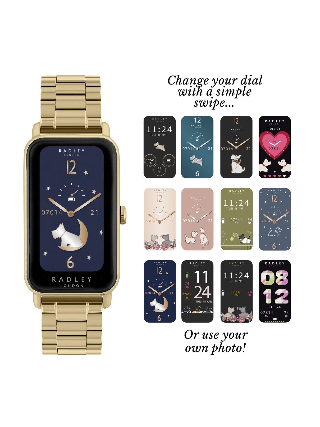 Image 4 of 6 of Radley Ladies Series 21 Stainless Steel Lozenge Pale Gold Plated Strap Smart Watch