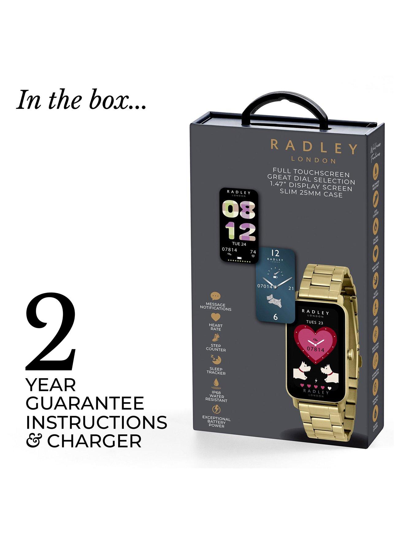 Image 6 of 6 of Radley Ladies Series 21 Stainless Steel Lozenge Pale Gold Plated Strap Smart Watch