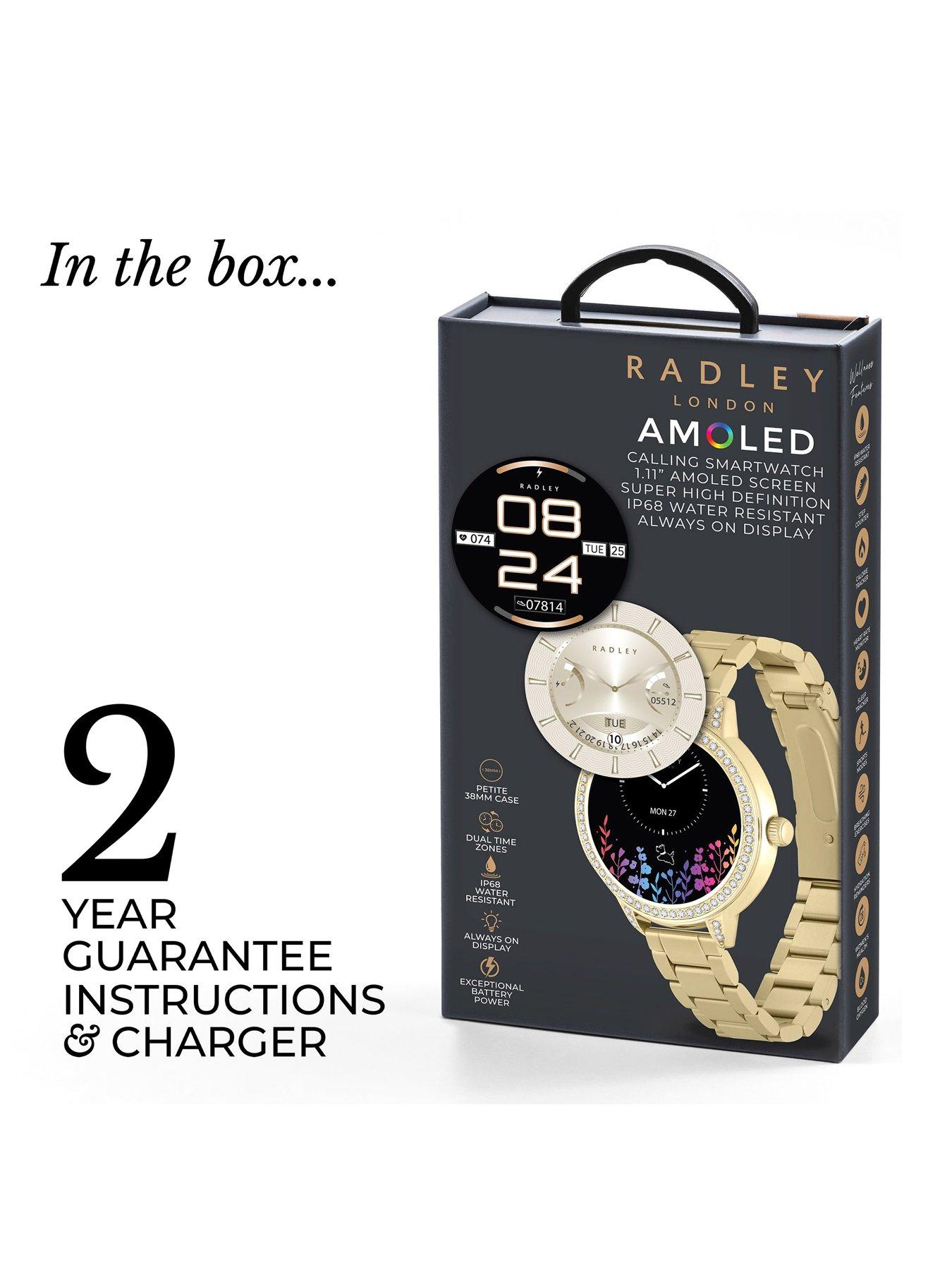 Image 7 of 7 of Radley Smart Series 33 Amoled Stoneset Stainless Steel Gold Plated Bracelet Smart Watch