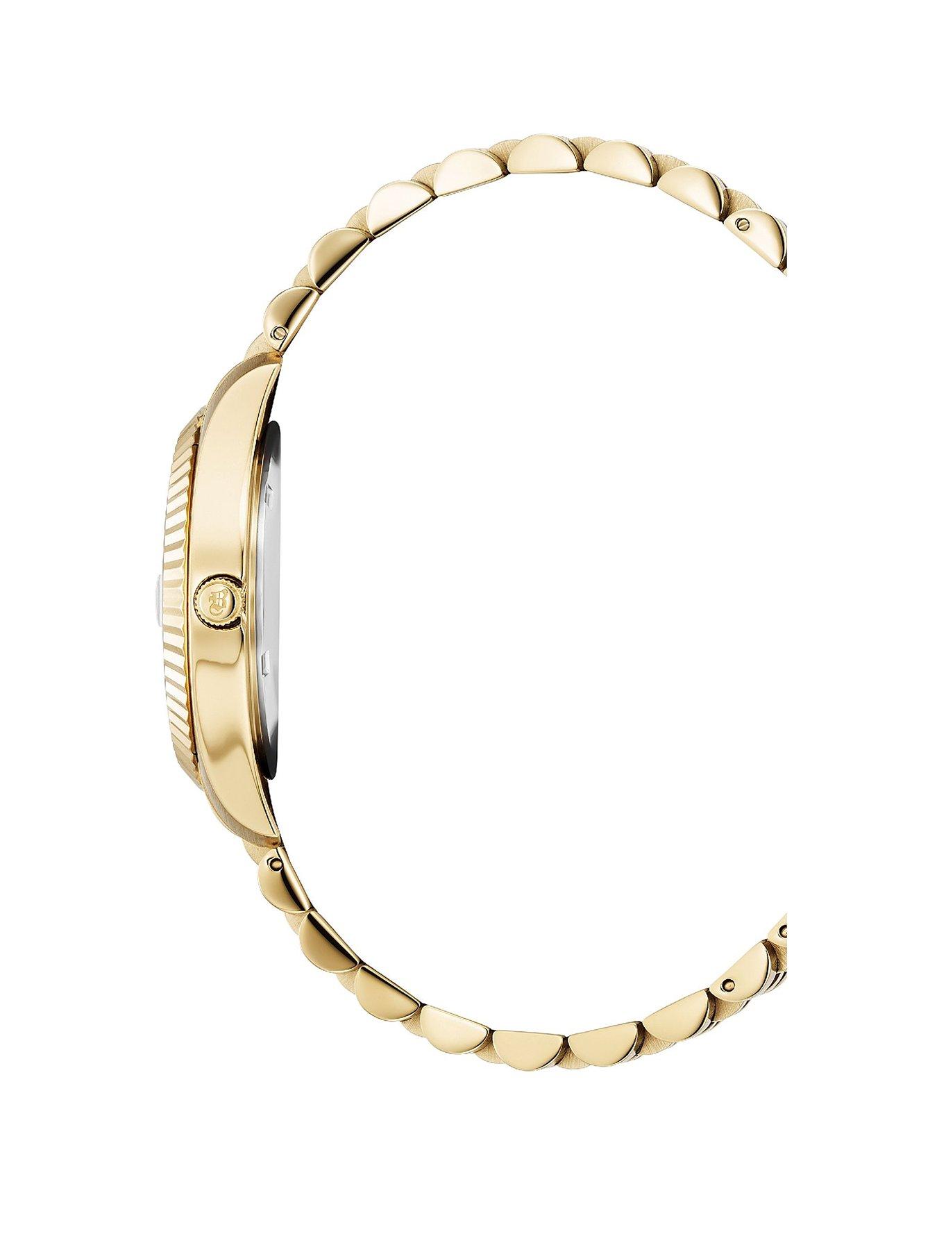 Image 2 of 4 of Jacques Du Manoir Swiss-made Ladies Inspiration Roman Gold Plated Bracelet Watch