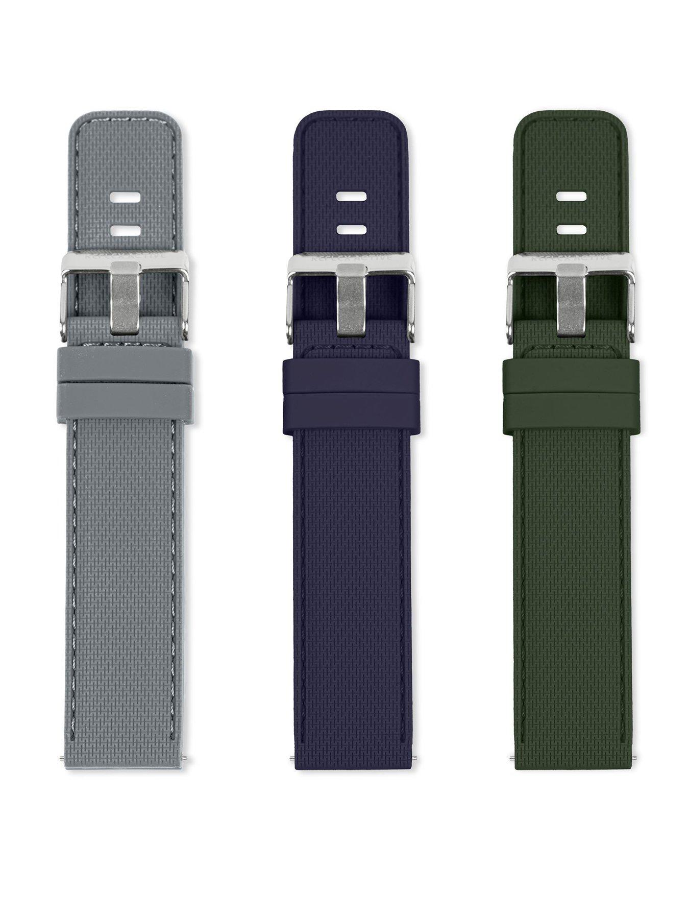 Product photograph of Reflex Active Interchangeable Smart Watch Strap Set from very.co.uk