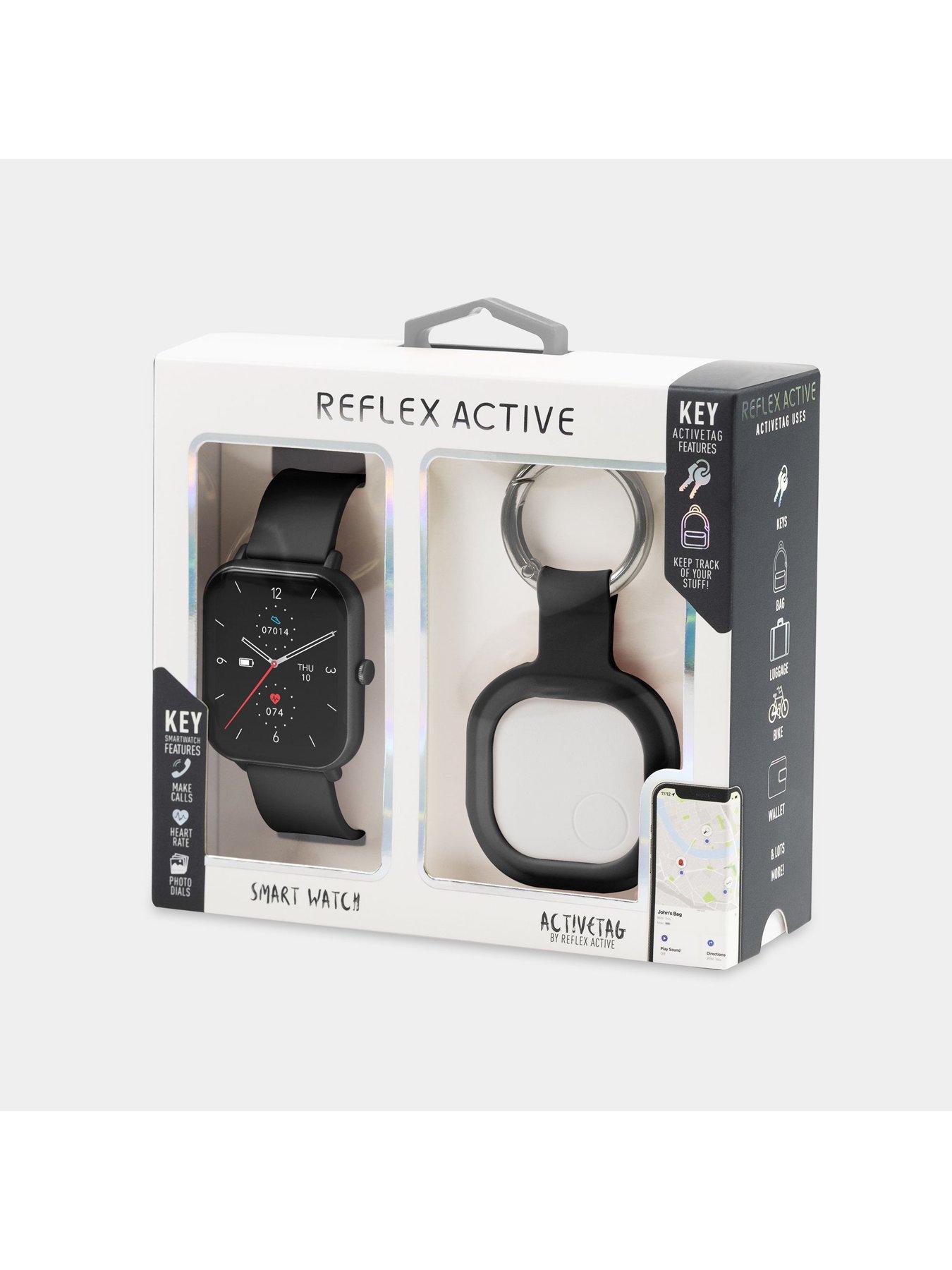 Image 7 of 7 of Reflex Active Black Calling Watch with ActiveTag Gift Set
