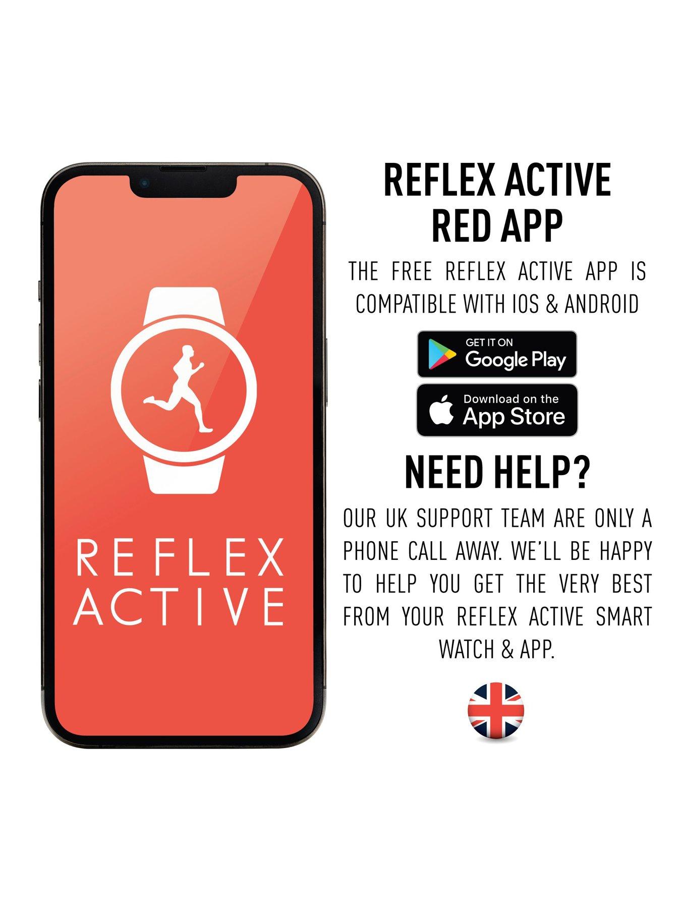 Image 4 of 5 of Reflex Active Series 38 Black Silicone Strap Sports Smart Calling Watch
