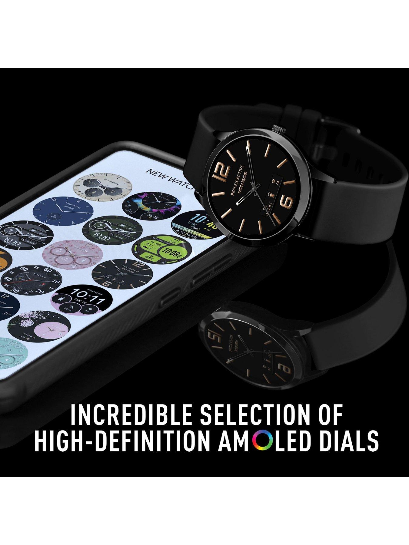 Image 4 of 6 of Reflex Active Series 31 Black Silicone Amoled Smart Calling Watch
