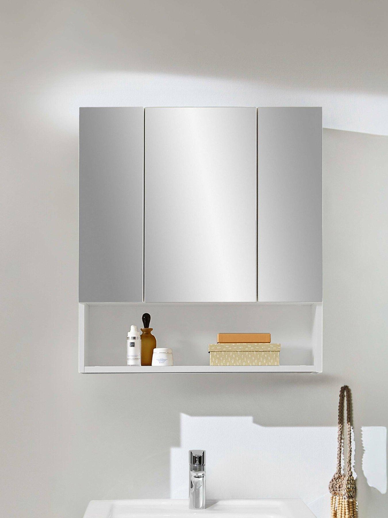 undefined Mandy Mirrored 3 Door Cabinet