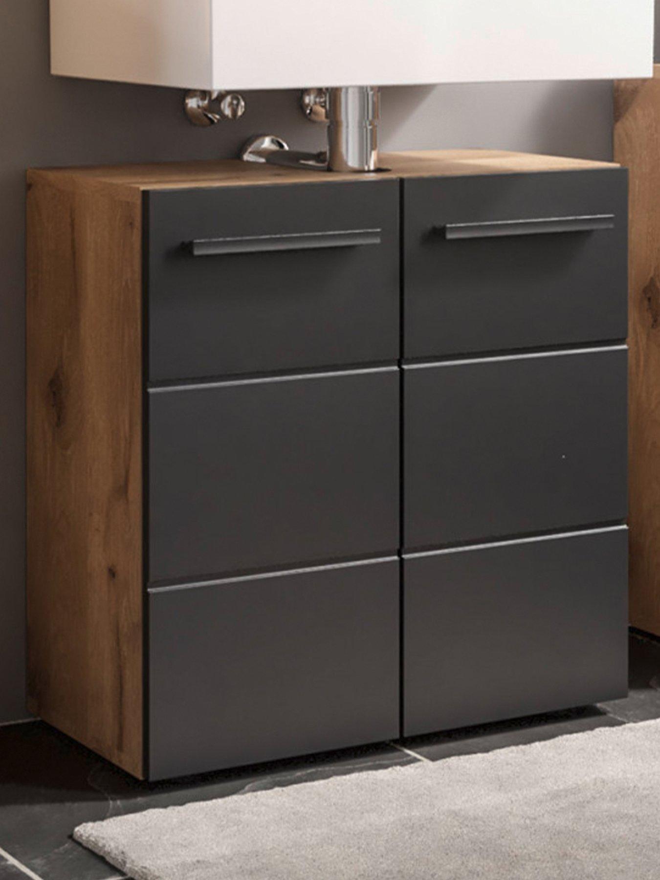 Image 1 of 6 of Julian Bowen Vista Under Sink Cabinet - Black