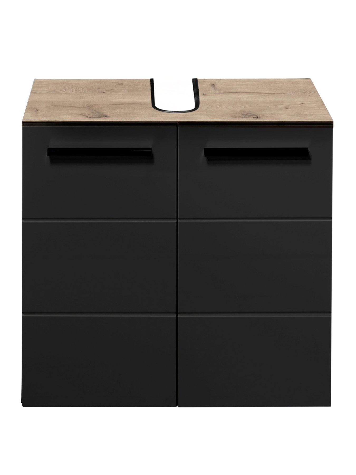 Image 2 of 6 of Julian Bowen Vista Under Sink Cabinet - Black