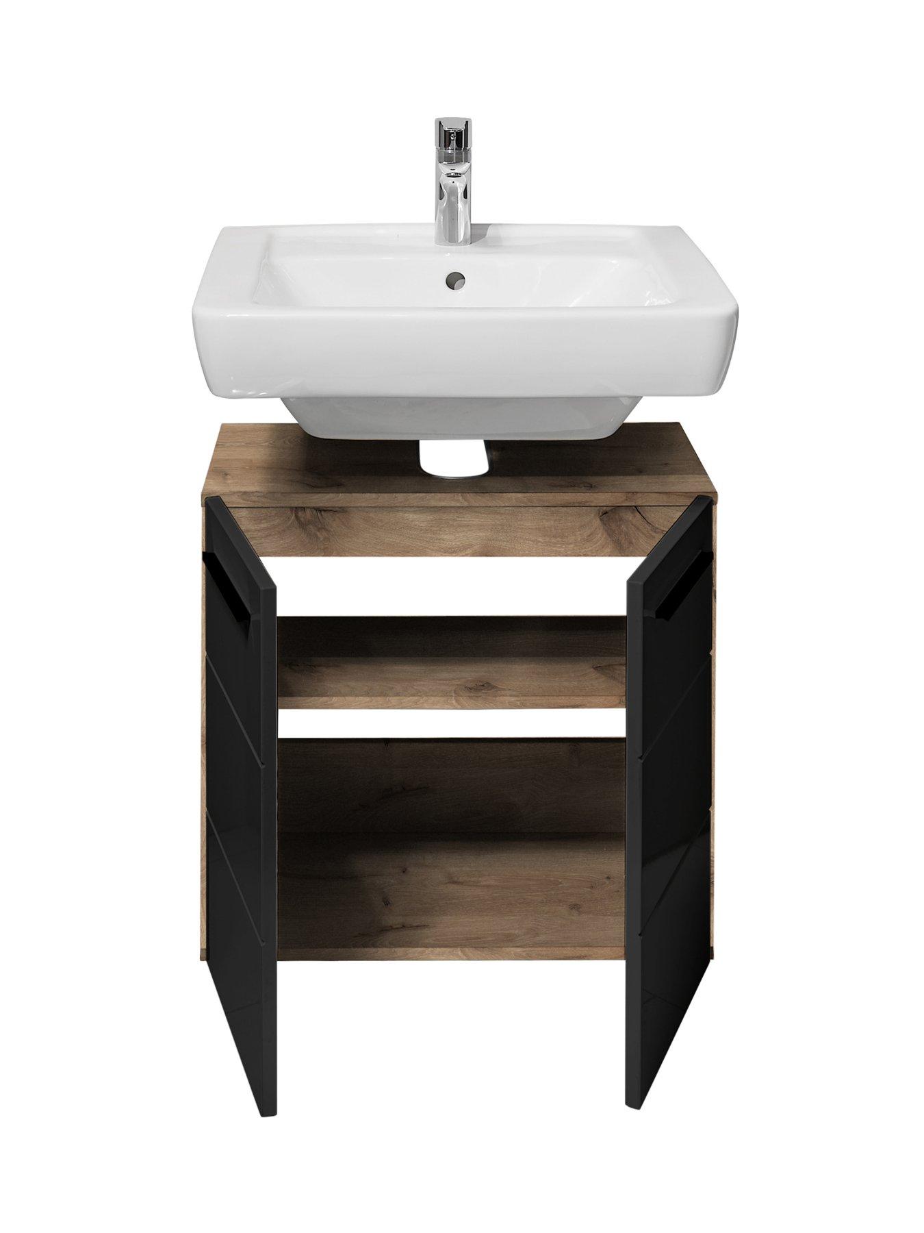 Image 4 of 6 of Julian Bowen Vista Under Sink Cabinet - Black