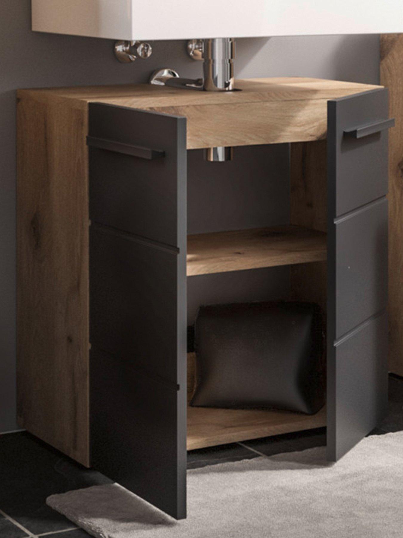Image 5 of 6 of Julian Bowen Vista Under Sink Cabinet - Black