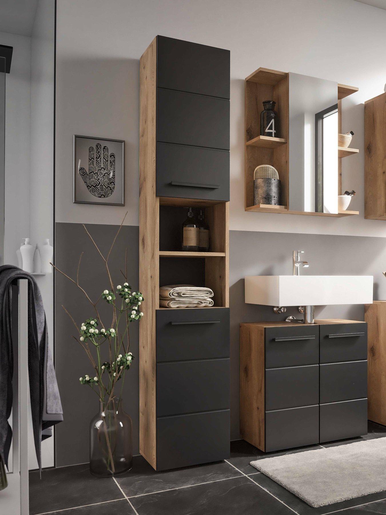 Image 6 of 6 of Julian Bowen Vista Under Sink Cabinet - Black