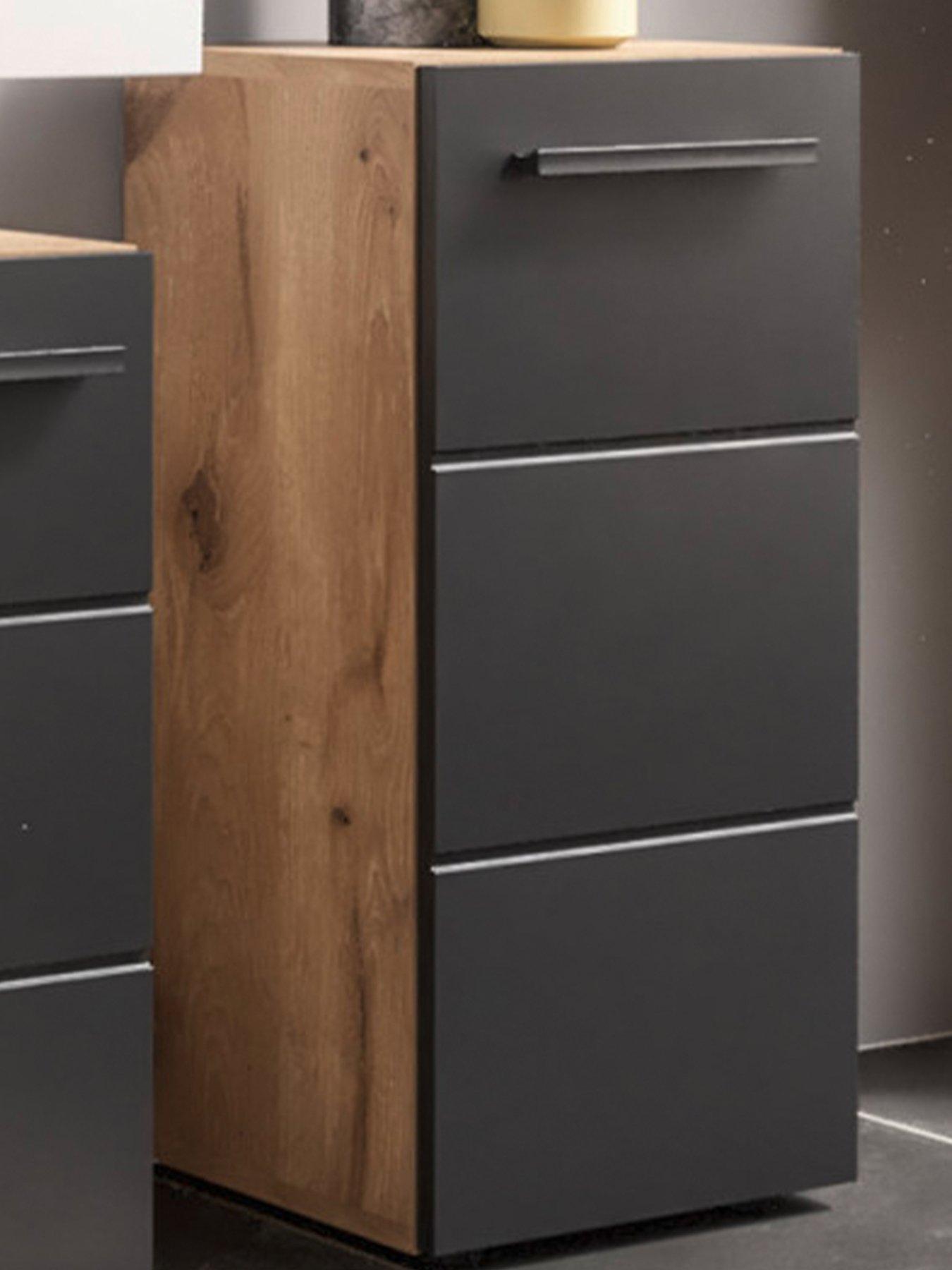 Product photograph of Julian Bowen Vista Bathroom Storage Cabinet from very.co.uk