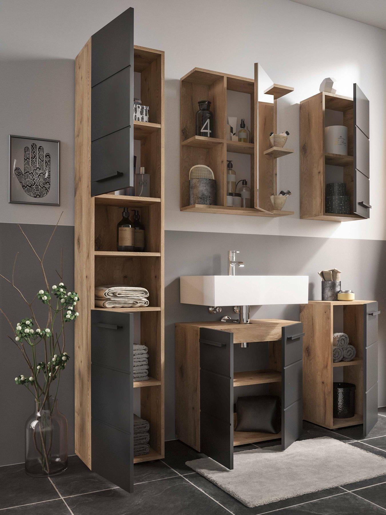 Image 6 of 6 of Julian Bowen Vista Tall Bathroom Cabinet