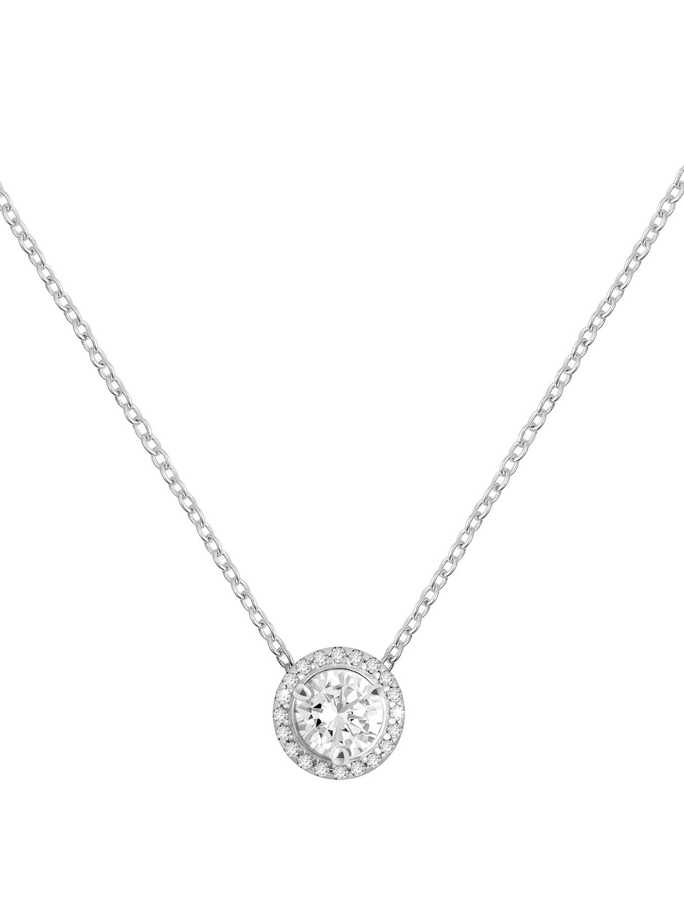 Radley Sterling Silver Cubic Zirconia Stone Set Necklace