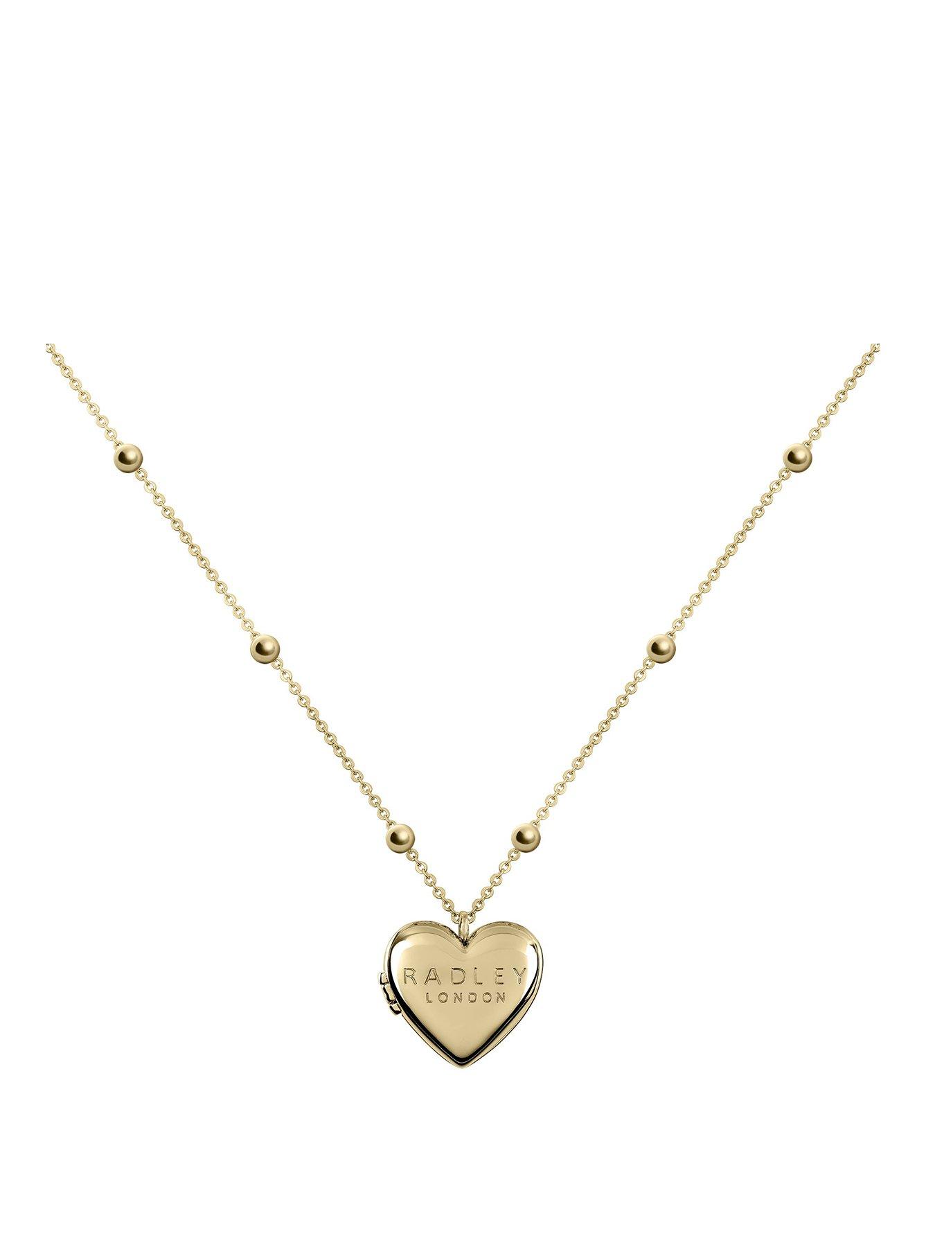 undefined 18ct Gold Plated Heart Locket Necklace