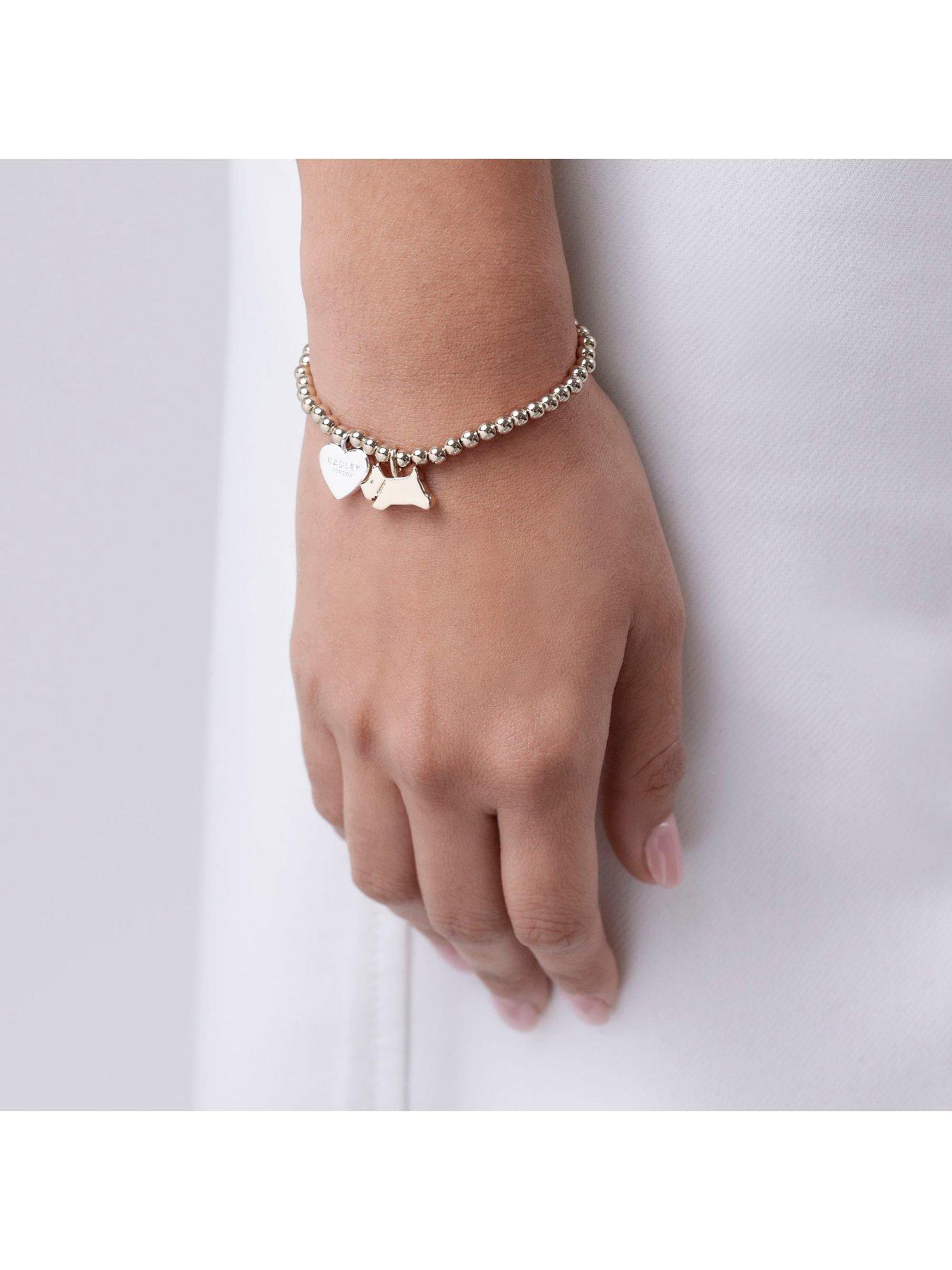 Image 3 of 4 of Radley 18ct Gold Plated Bracelet with Jumping Dog and Heart Charms