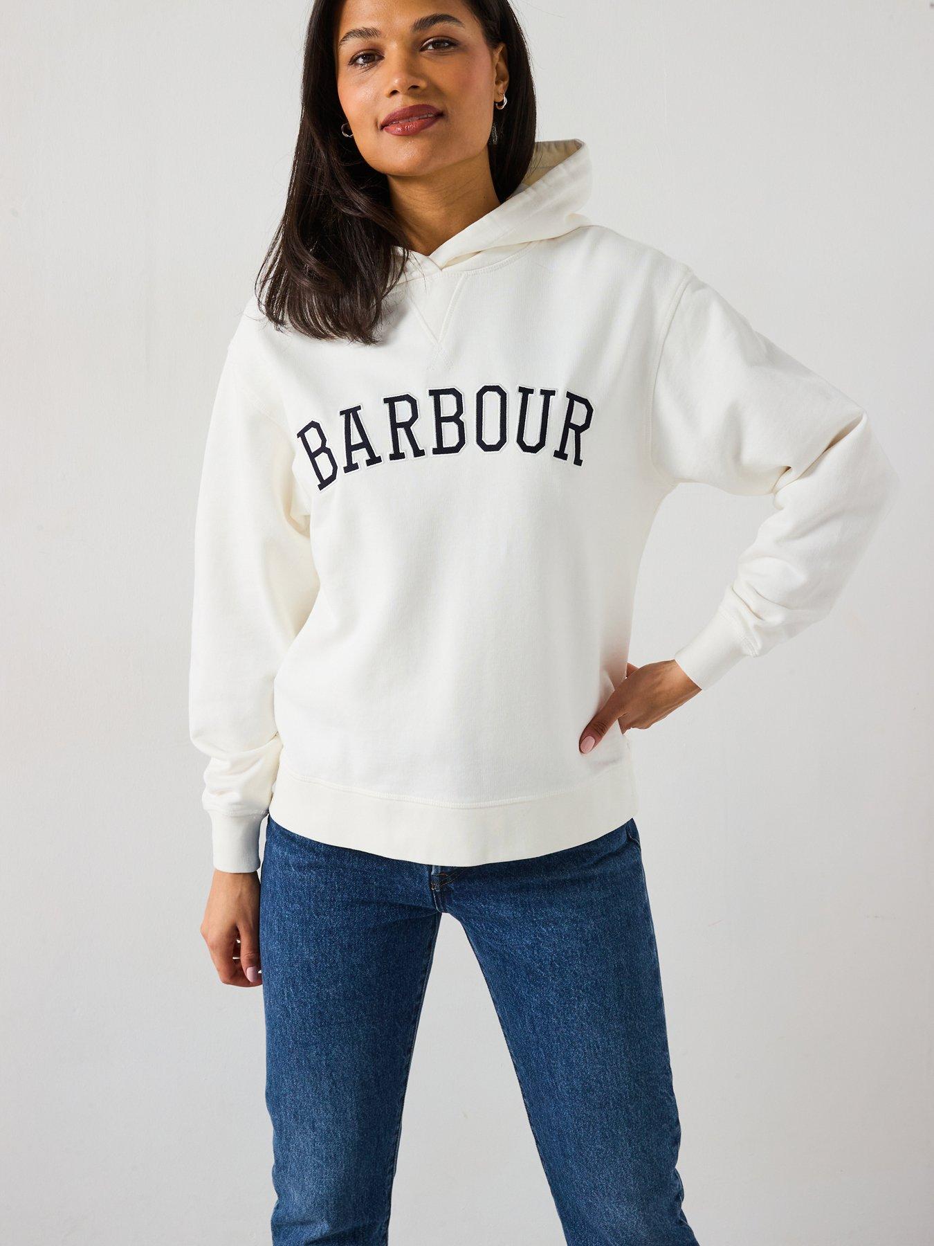 Barbour Northumberland Hoodie - White